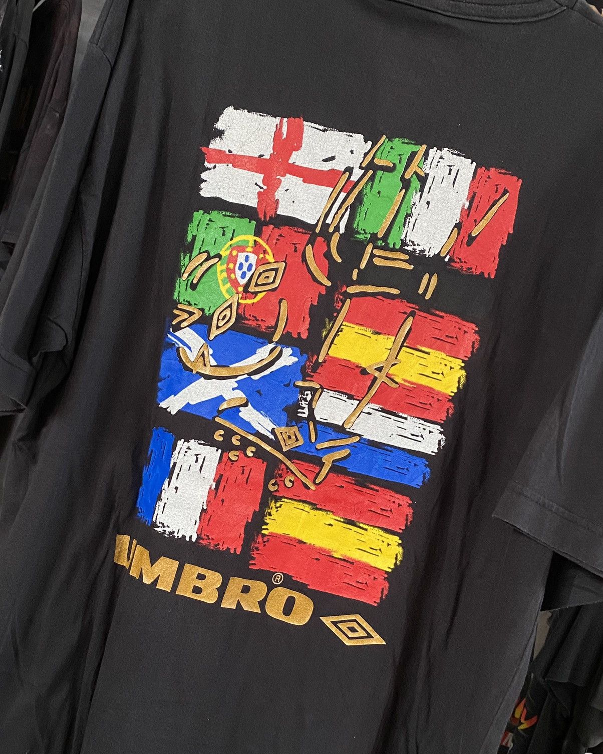 UEFA × Umbro Tshirt Umbro Uefa Football Euro 1994 Engalnd Vintage Vtg 90s Size US L / EU 52-54 / 3 - 6 Thumbnail
