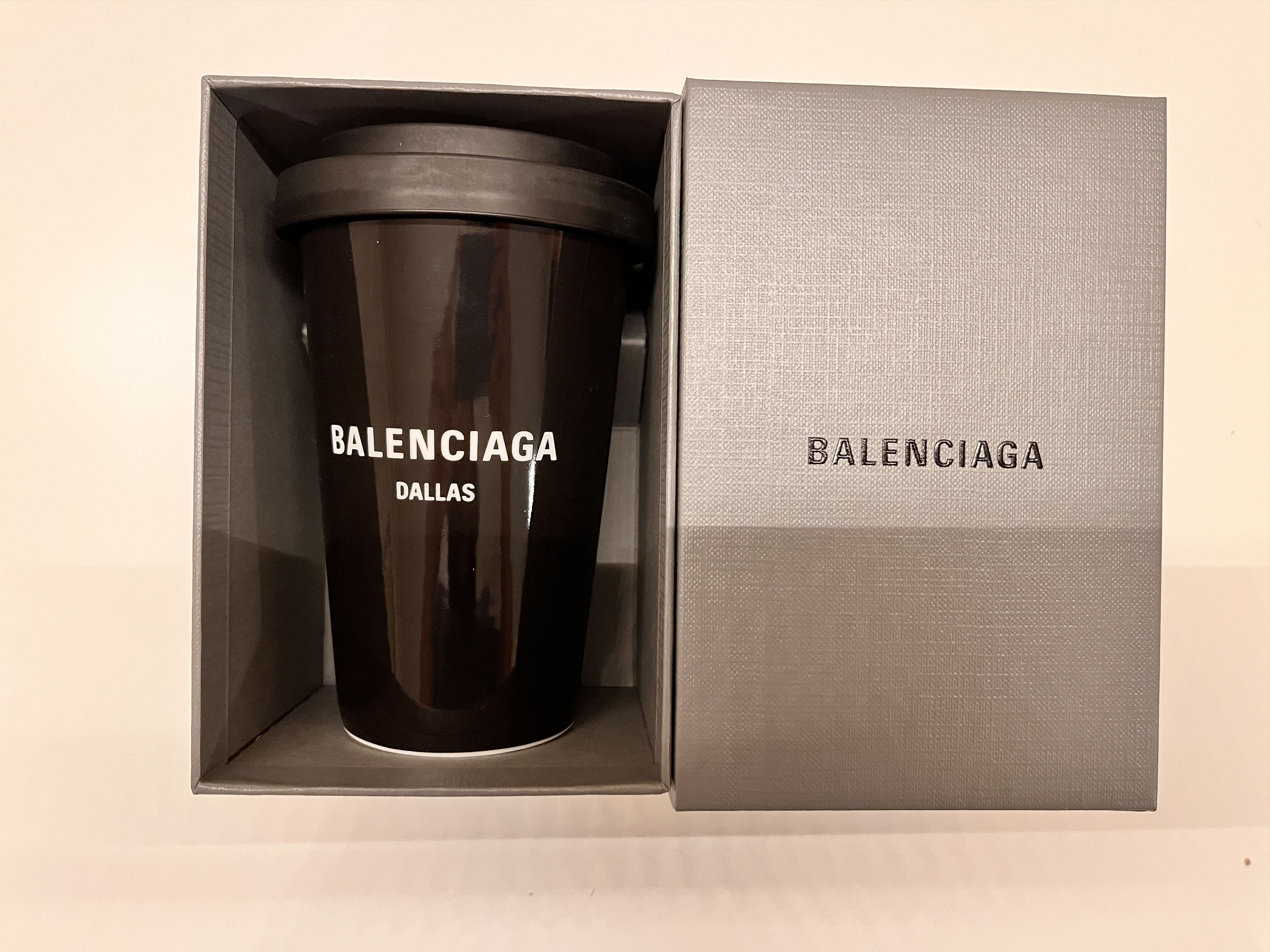 Balenciaga BALENCIAGA DALLAS Coffee Cup black porcelain sustainable