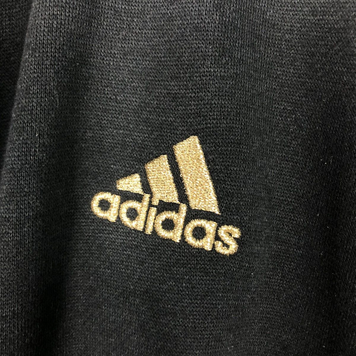 Adidas 📌Rich Black Vintage Zipper Jacket Adidas Size US L / EU 52-54 / 3 - 20 Thumbnail