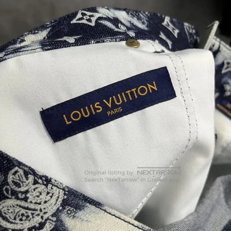Louis Vuitton Louis Vuitton Blue Denim Men's Shorts . Size US 34 / EU 50 - 4 Thumbnail