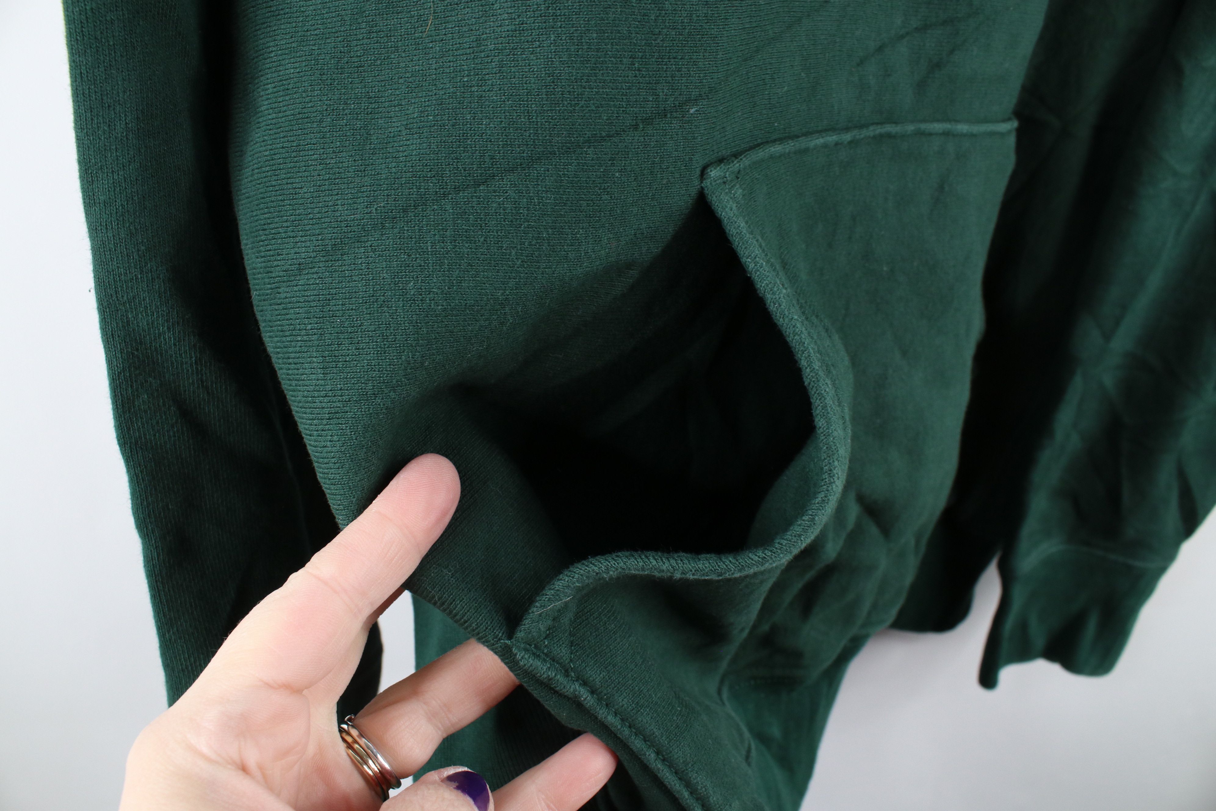 J.Crew × Vintage J Crew Sportswear Heavyweight Hoodie Sweatshirt Hunter Green Size US XL / EU 56 / 4 - 4 Thumbnail