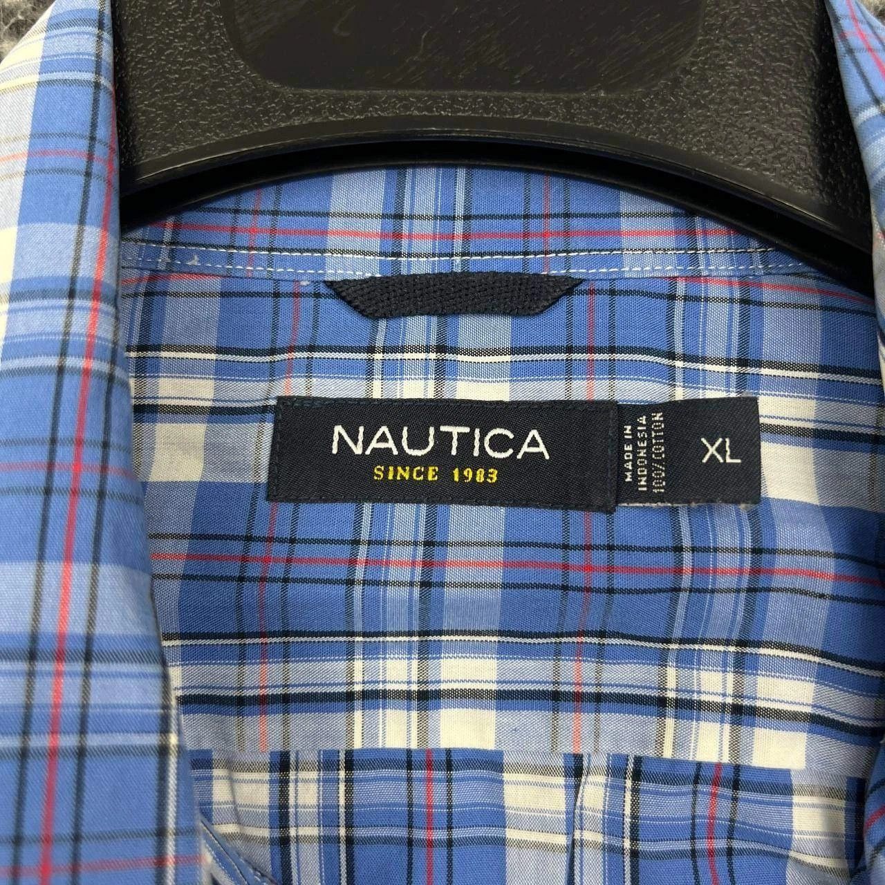 Nautica Nautica Button Down Shirt Men Plaid Collared Cotton XL Size US XL / EU 56 / 4 - 8 Thumbnail