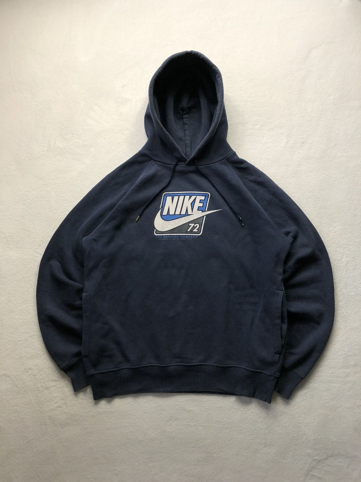 Nike × Vintage 🫐 NIKE 72 RETRO Y2K 90’s BIG LOGO HOODIE SWOOSH Size US M / EU 48-50 / 2 - 1 Thumbnail