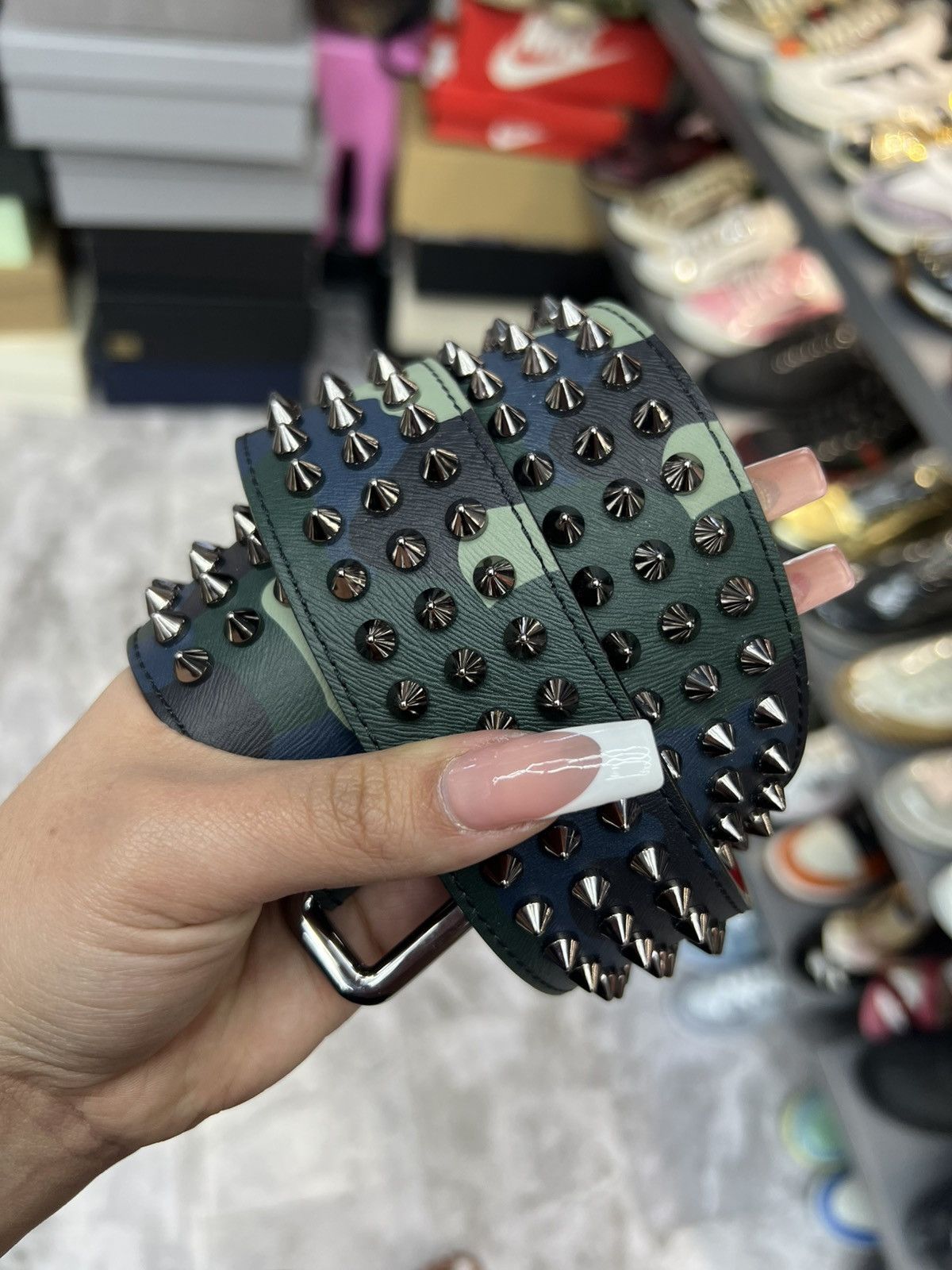 Christian Louboutin Christian Louboutin Spike Belt Size 32 - 3 Thumbnail