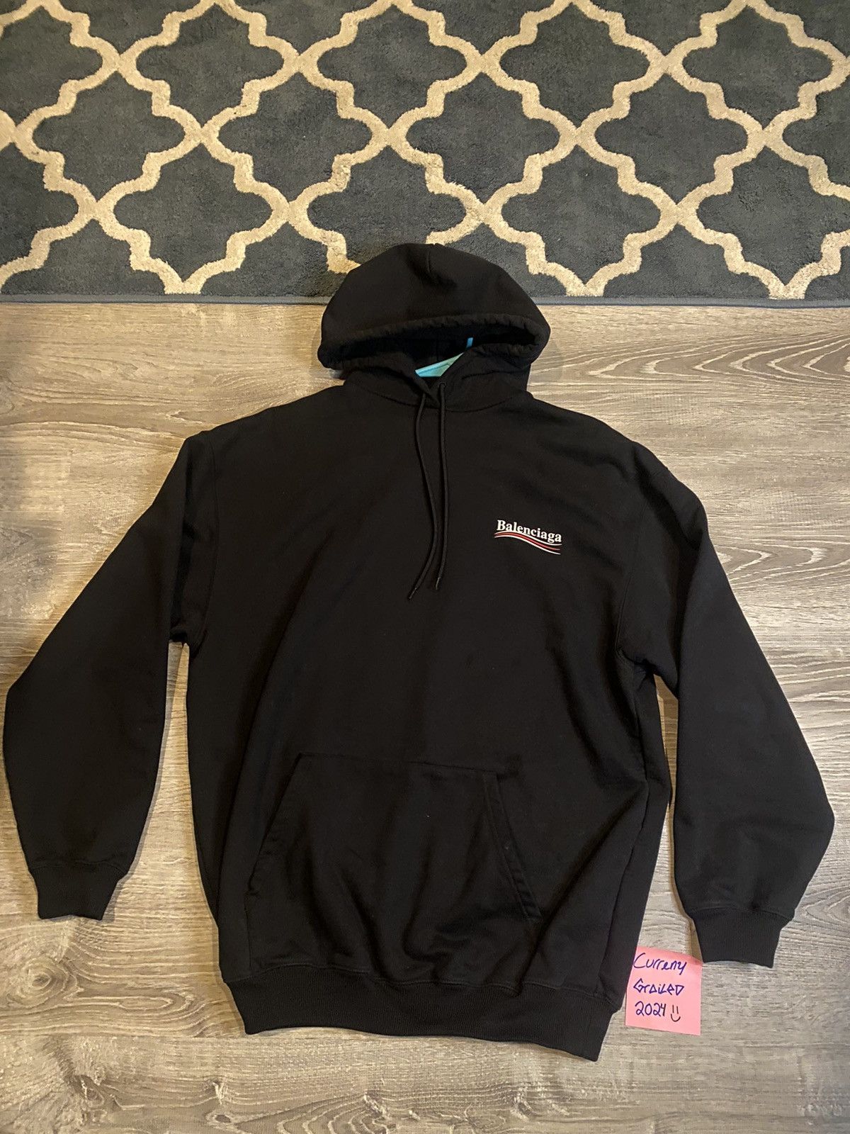 image of Balenciaga Campaign Hoodie in Black, Men's (Size Small)