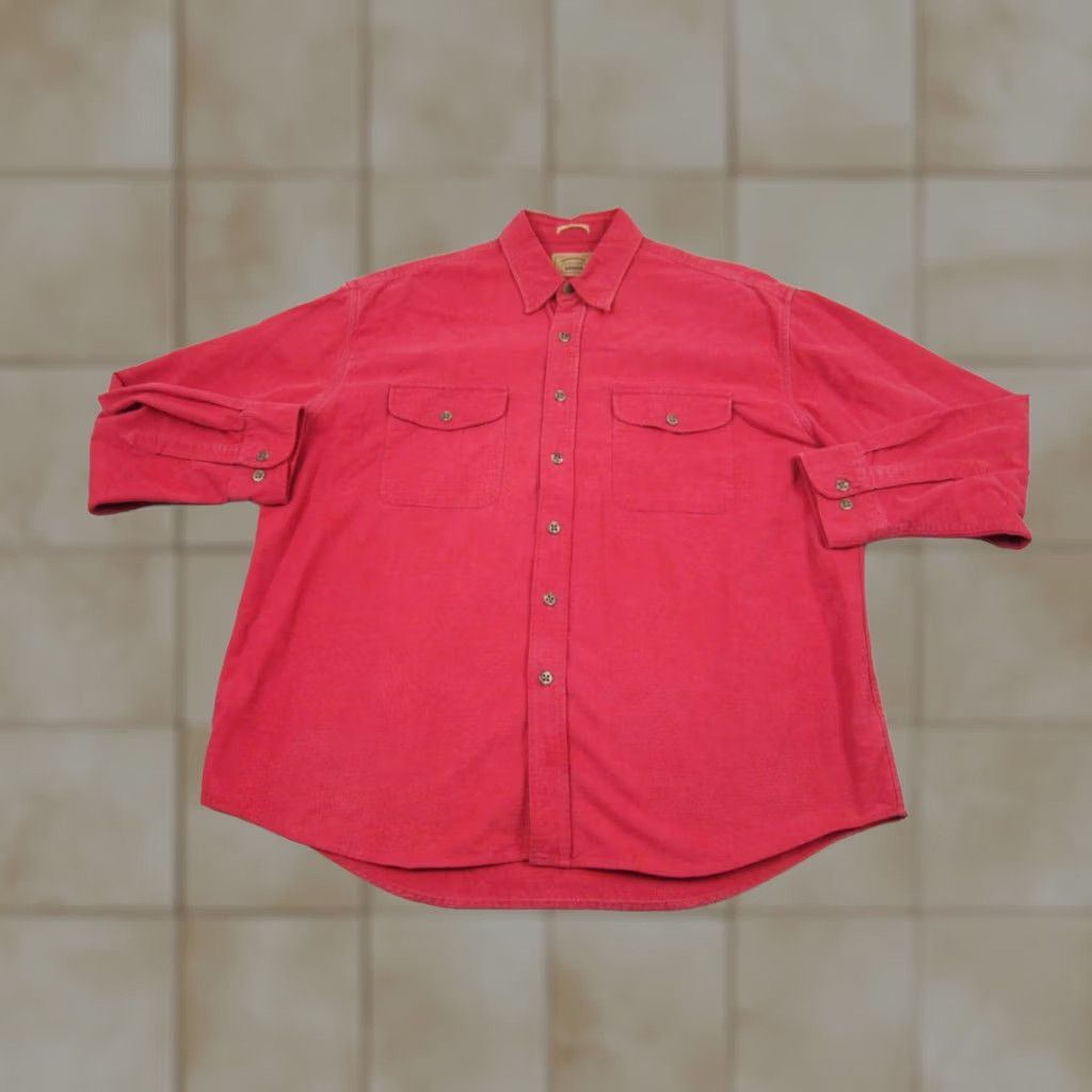 Vintage VINTAGE St Johns Bay Flannel Shirt Mens XL Red Western Rodeo Chamois Shirt Size US XL / EU 56 / 4 - 1 Thumbnail