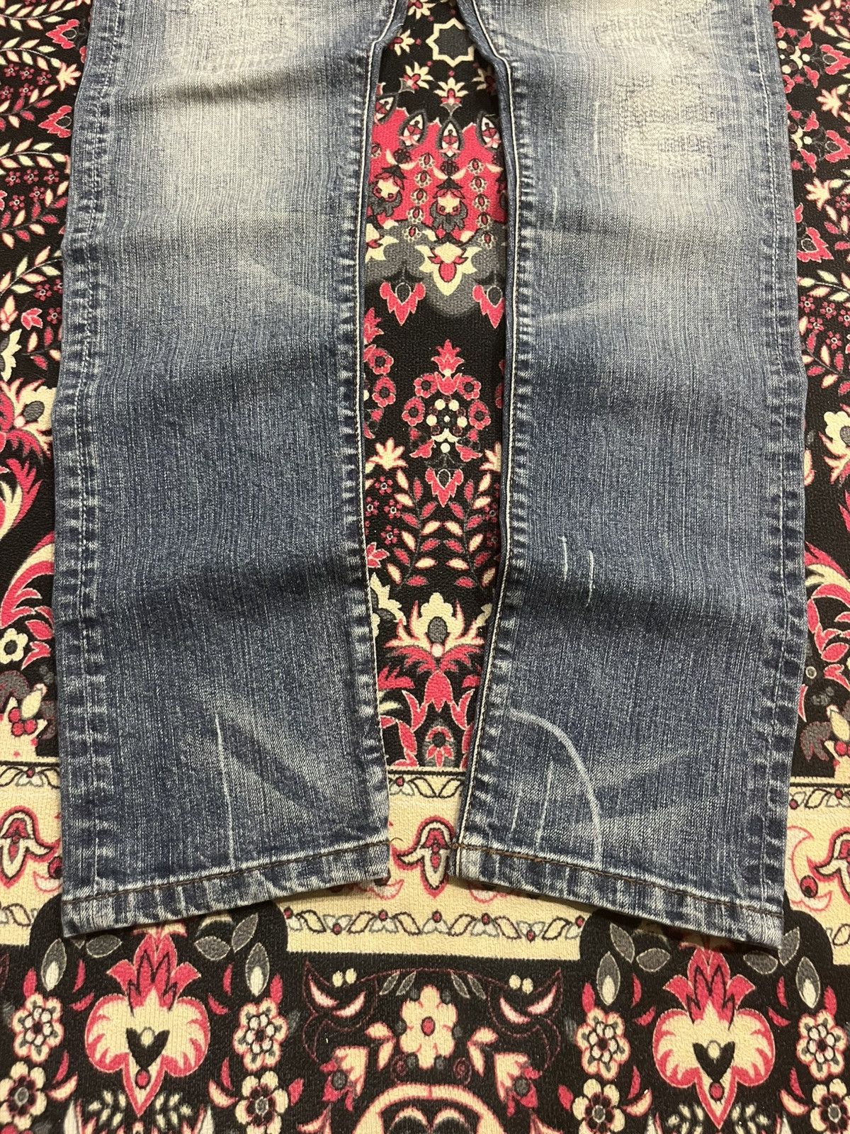 Japanese Brand Vintage Japanese Brand MCD Embroidered Slogan Sashiko Jeans Size US 30 / EU 46 - 13 Thumbnail