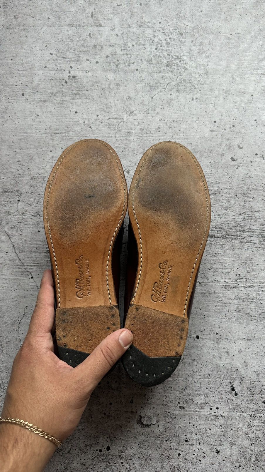 Women's G.H. Bass & Co. Weejens Vintage Leather Loafers USA