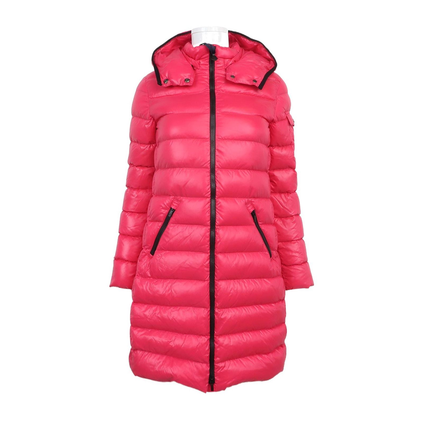Moncler Moncler XS Pink Hooded Down Jacket Size XS / US 0-2 / IT 36-38 - 1 Thumbnail