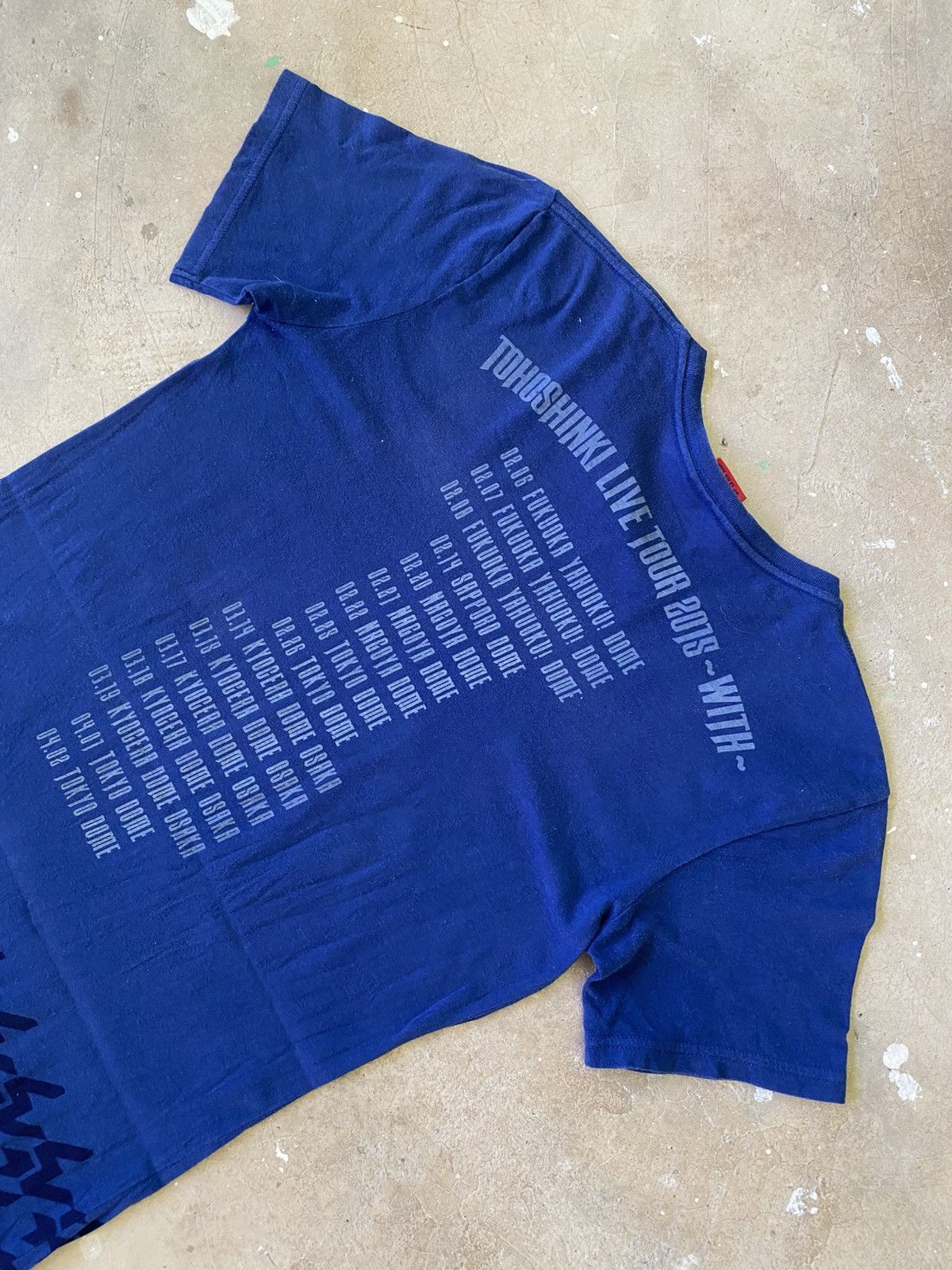 Band Tees Tohoshinki WITH 2015 Japan Tour Graphic Tee Rare Size US S / EU 44-46 / 1 - 8 Thumbnail