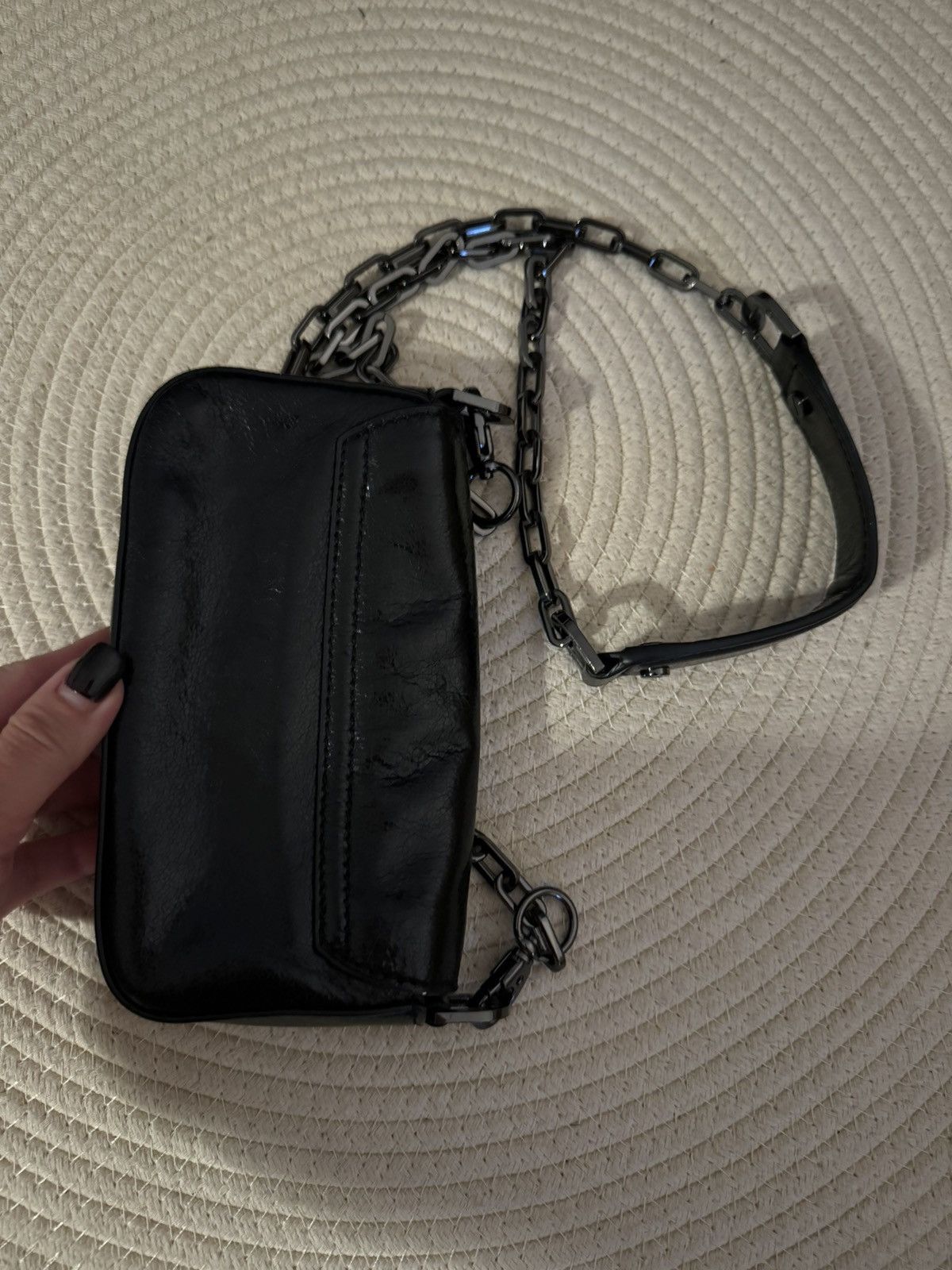 Tory Burch Tory Burch waxed leather black mini crossbody bag Size ONE SIZE - 3 Thumbnail