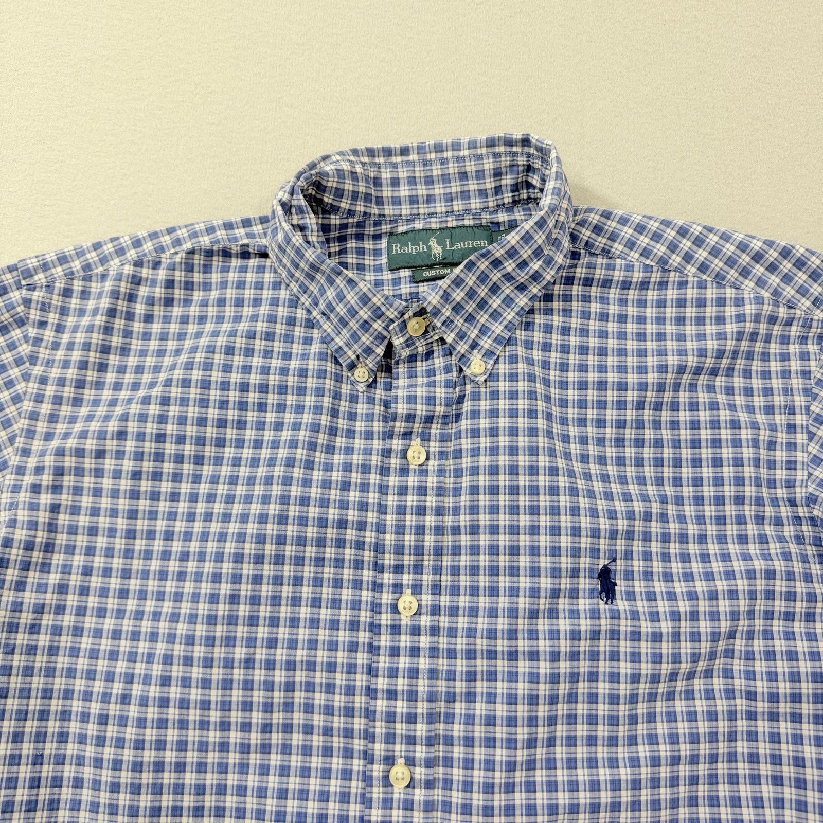Polo Ralph Lauren Polo Ralph Lauren Custom Fit Short Sleeve Button Shirt XL Size US XL / EU 56 / 4 - 2 Thumbnail
