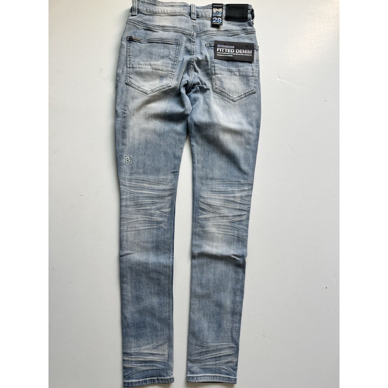 SERENEDE Serenede ICE Jeans Men's Fitted Denim In Blue Size 28 NWT