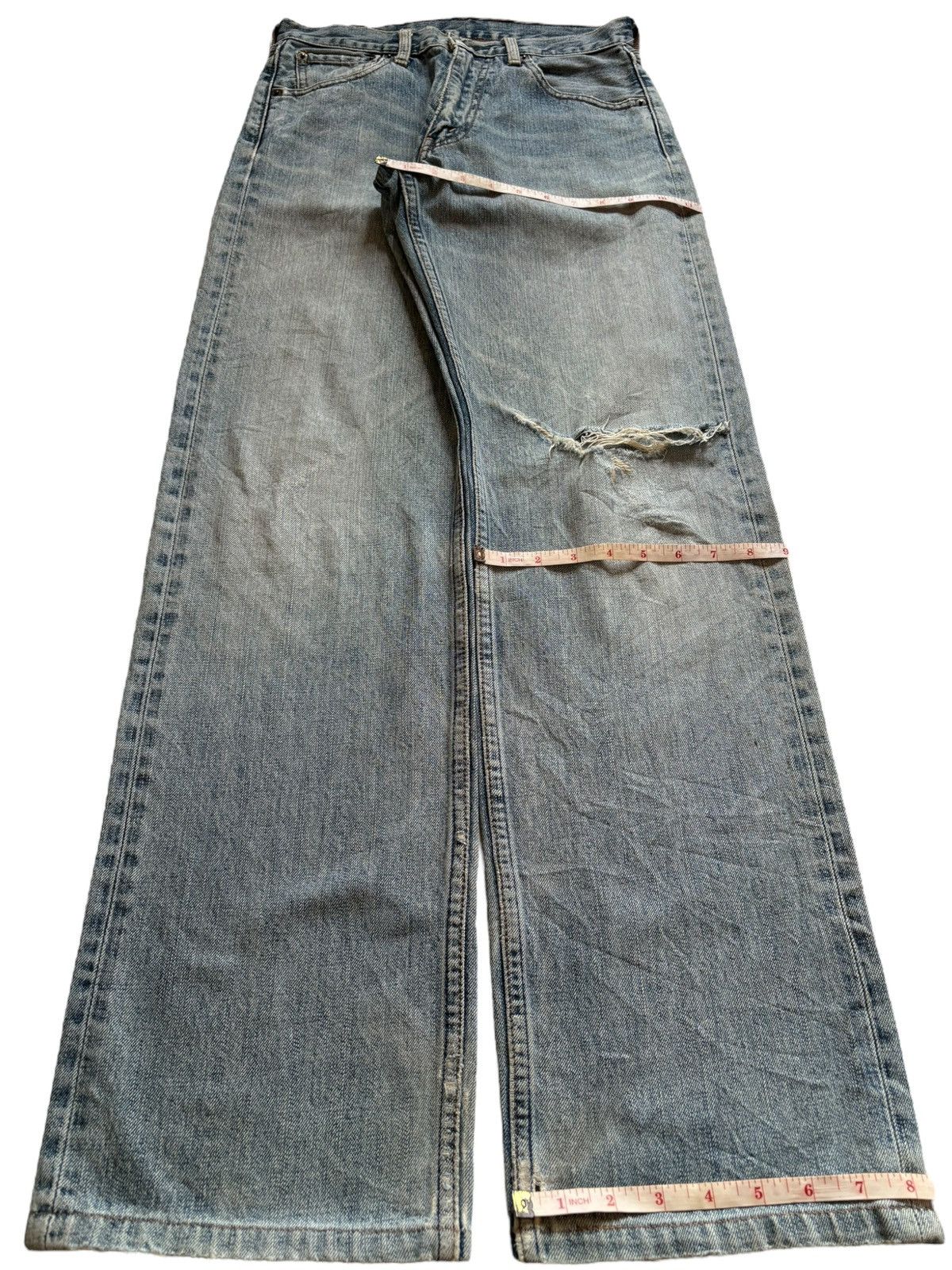 Levi's Vintage 90s Levis 503 Faded Wash Distress Rip Baggy Jeans Size US 28 / EU 44 - 14 Thumbnail