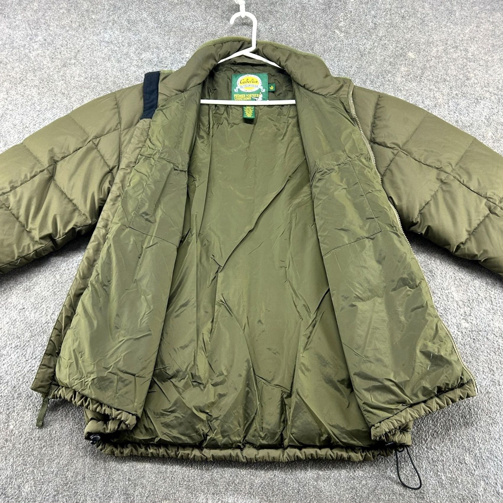 Vintage Cabelas Jacket Mens Medium Tall Green Olive Puffer Goose Down Premier Northern Size US M / EU 48-50 / 2 - 2 Thumbnail