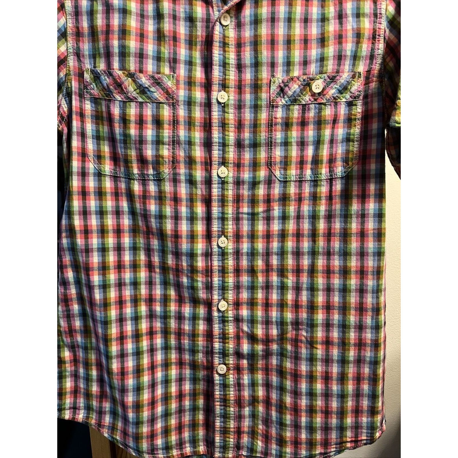 Cremieux Cremieux Men’s M Colored Check Button Cotton Slim Fit Shirt Size US M / EU 48-50 / 2 - 5 Thumbnail