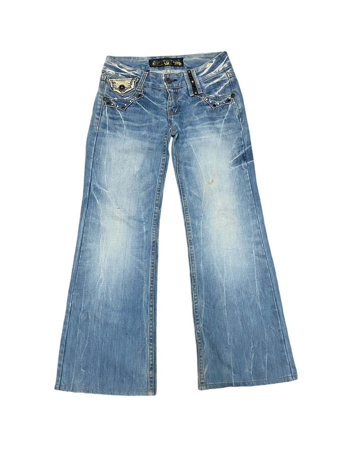 Japanese Brand Red peppers flare jeans Size US 32 / EU 48 - 2 Thumbnail