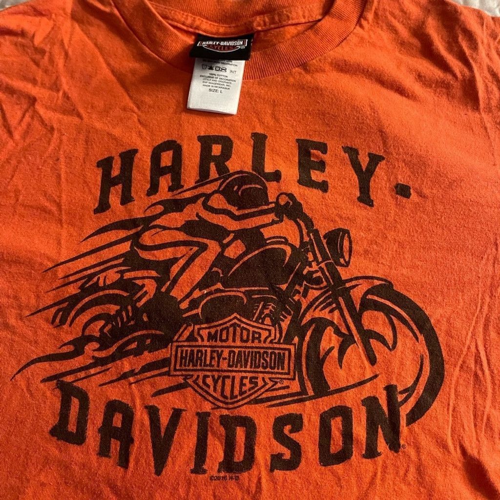 Harley Davidson Harley-Davidson Bold Orange Graphic Tee size L Size US L / EU 52-54 / 3 - 2 Thumbnail