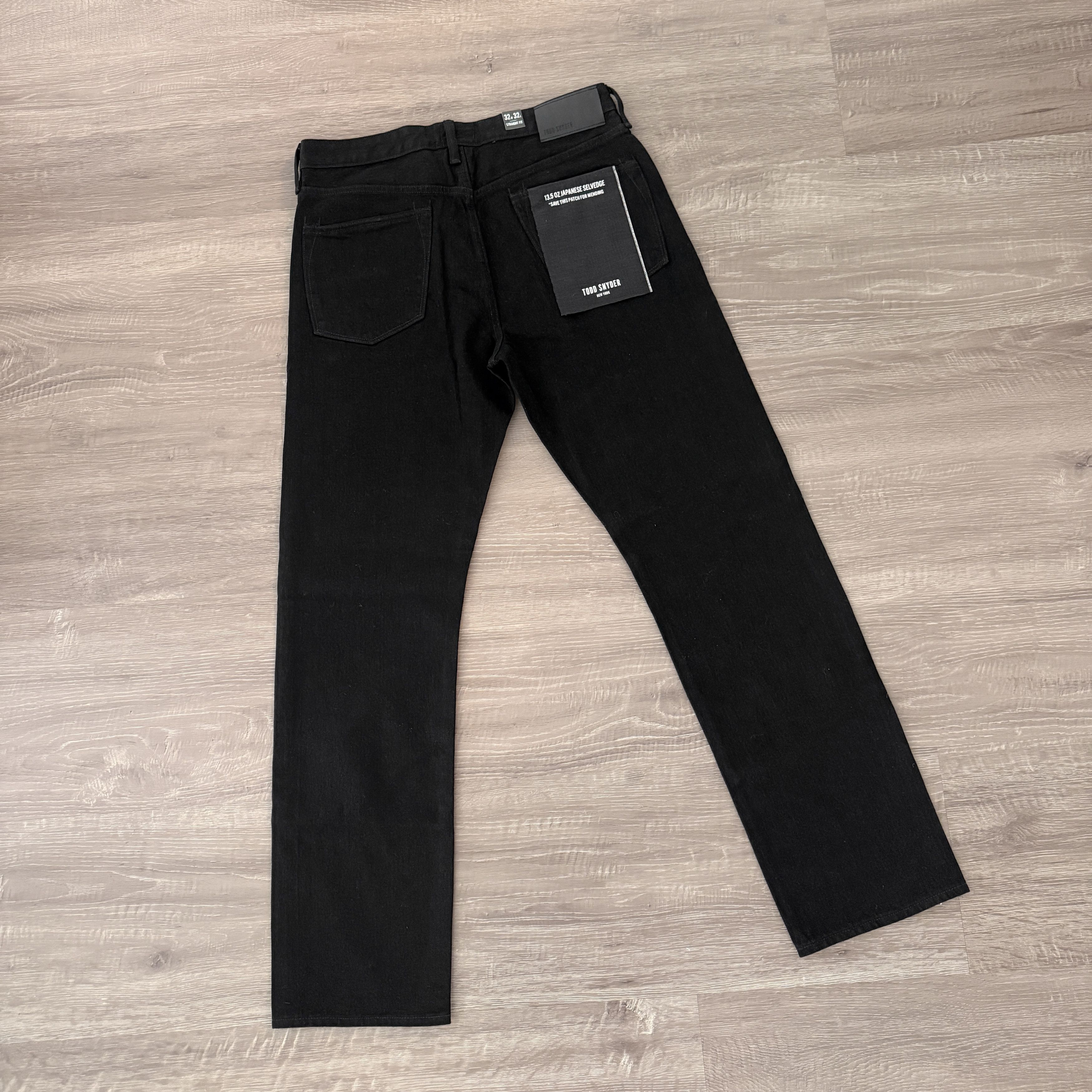 Todd Snyder Todd Snyder 13.5 oz Straight Japanese Selvedge Black Jeans Size US 32 / EU 48 - 4 Thumbnail