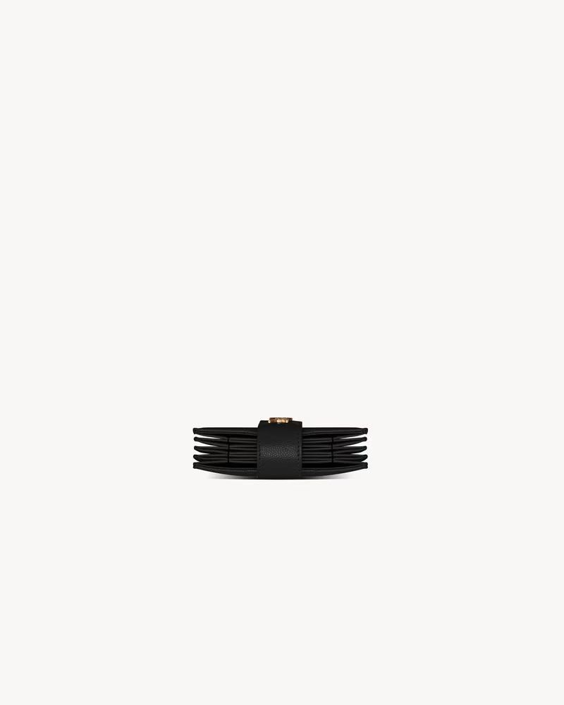 Saint Laurent Paris o1b1hav110225 Size: OS/ Cassandre Matelasse Card Case Black Size ONE SIZE - 4 Thumbnail