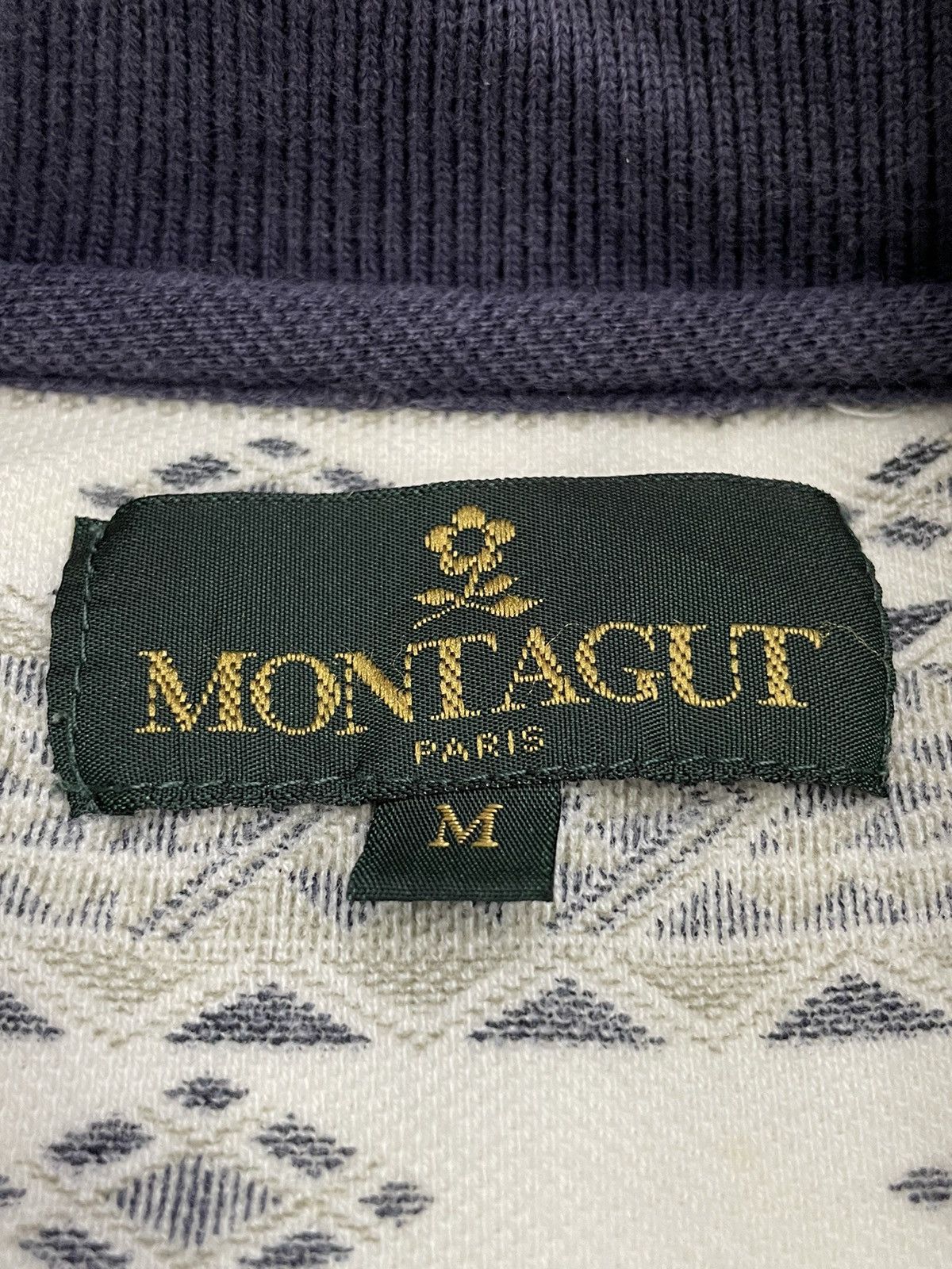 Montagut × Vintage Vintage Montagut Paris Long Sleeve Polos Abstract Art Size US M / EU 48-50 / 2 - 12 Thumbnail