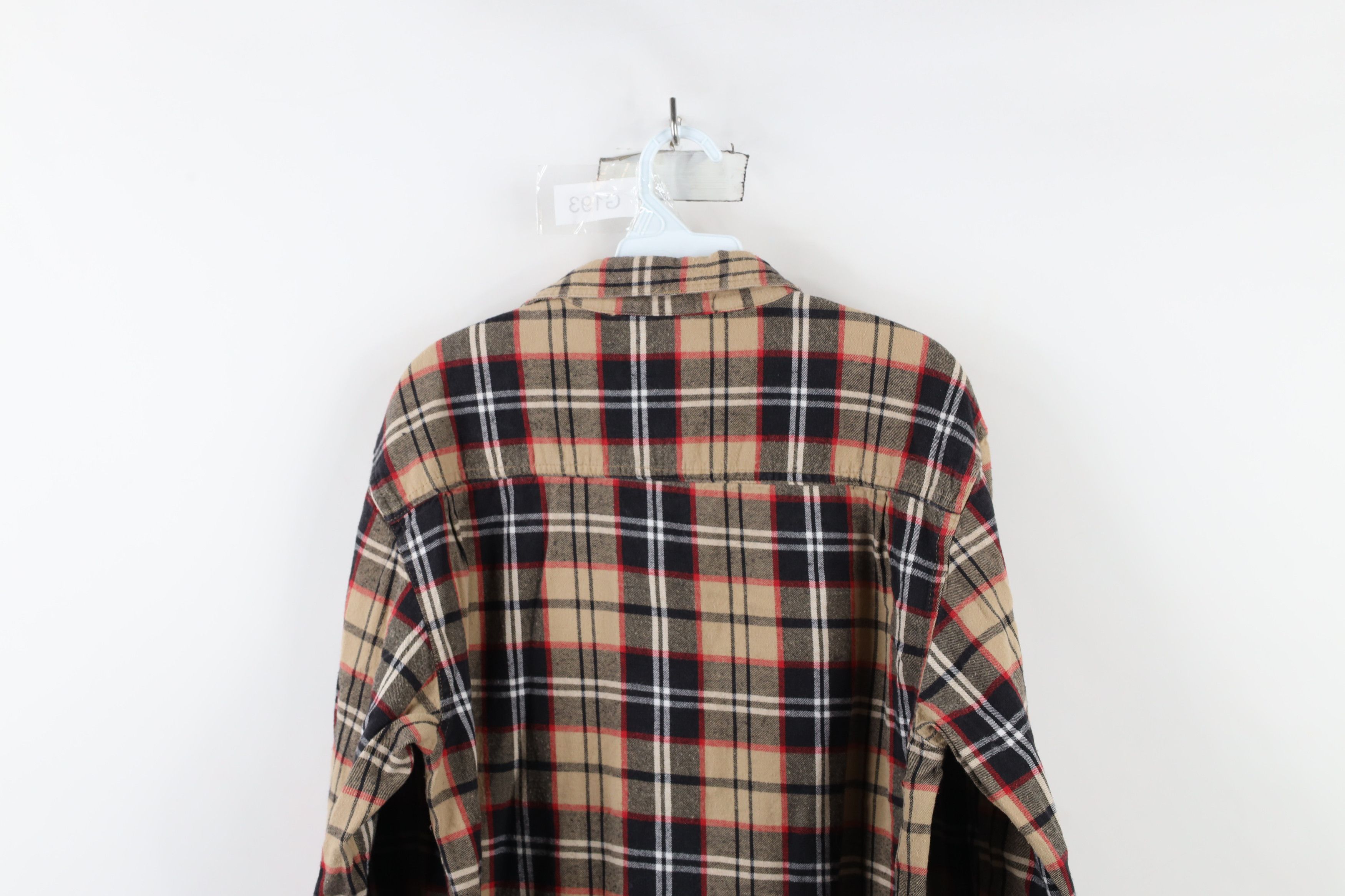 Vintage Vintage 90s Streetwear Collared Flannel Button Shirt Plaid Size US L / EU 52-54 / 3 - 9 Thumbnail
