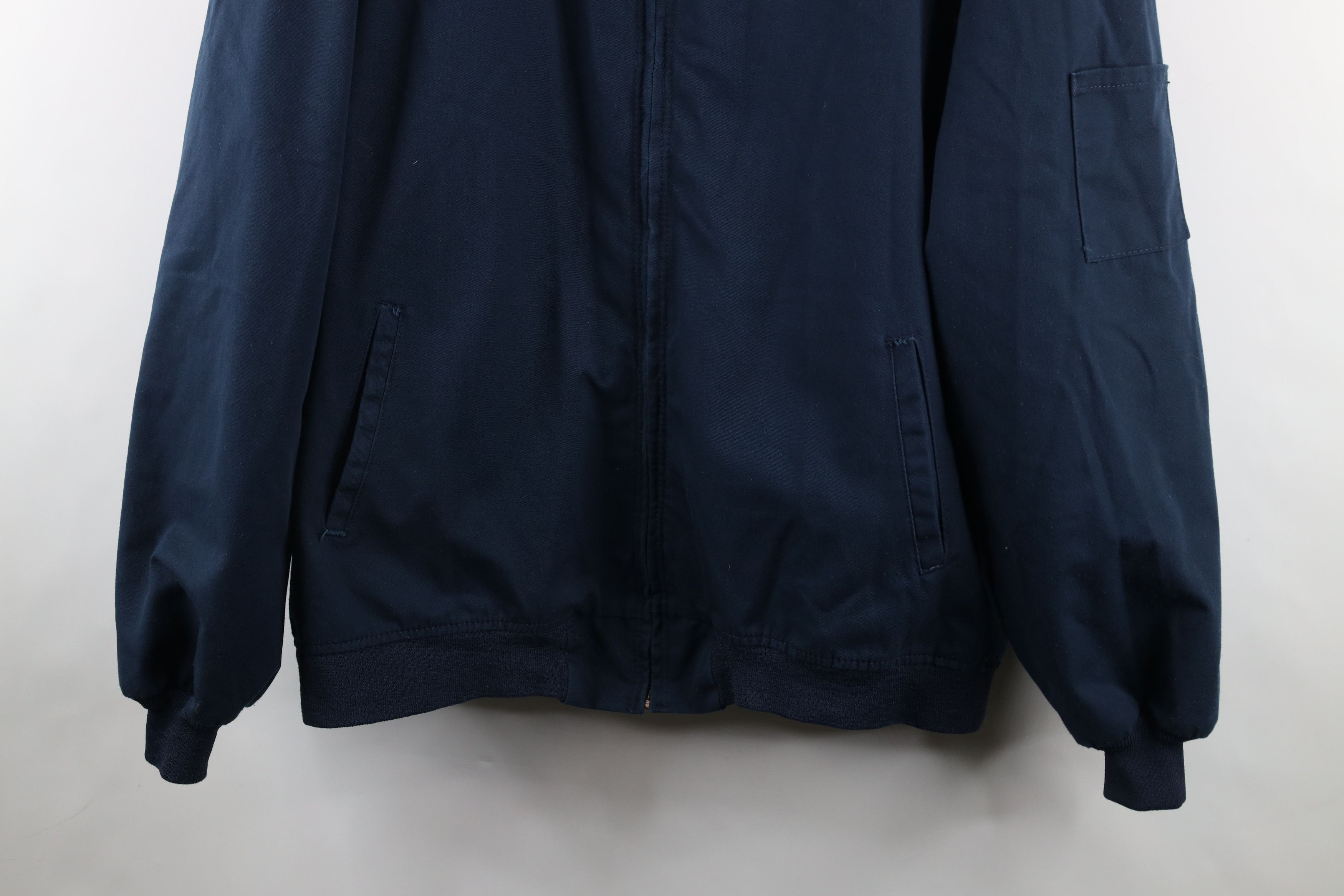 Vintage Vintage 90s Streetwear Workwear Mechanic Bomber Jacket Blue Size US XXL / EU 58 / 5 - 3 Thumbnail