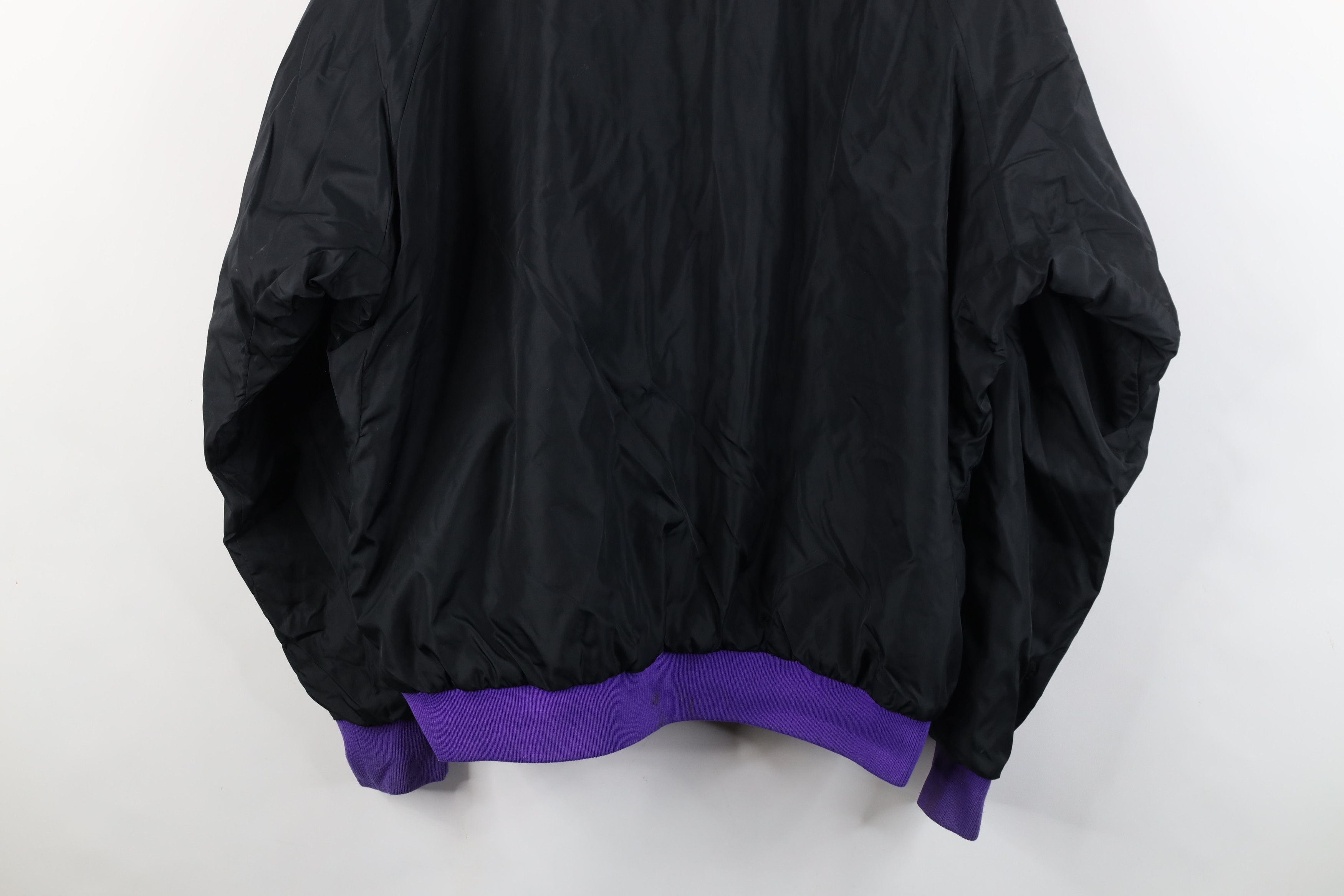 Columbia Vintage 90s Columbia Reversible Bomber Jacket Black Purple Size US L / EU 52-54 / 3 - 11 Thumbnail