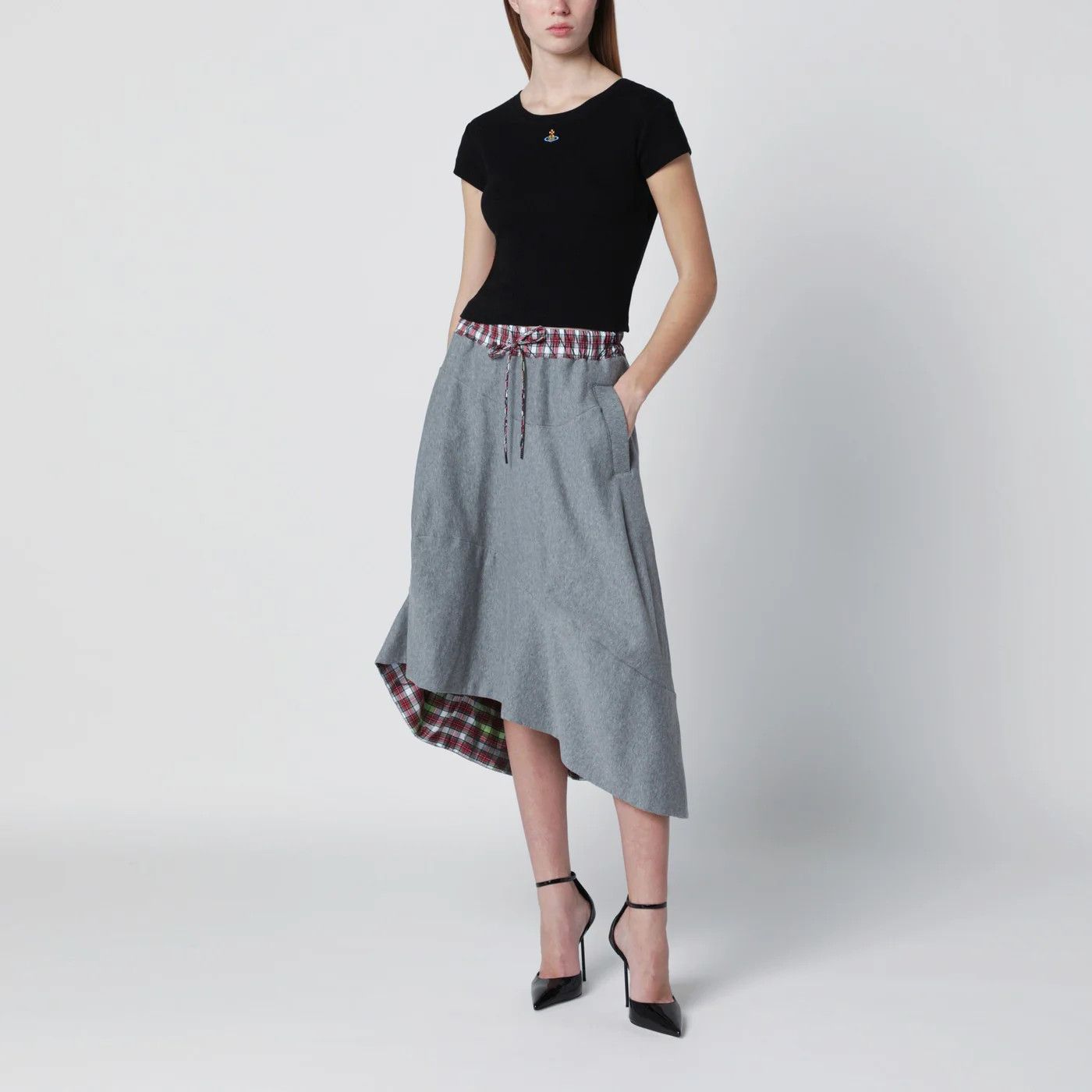 Vivienne Westwood o1d2blof0526 Aerodrome Skirt in Grey Size 24" / US 00 / IT 34 - 2 Thumbnail