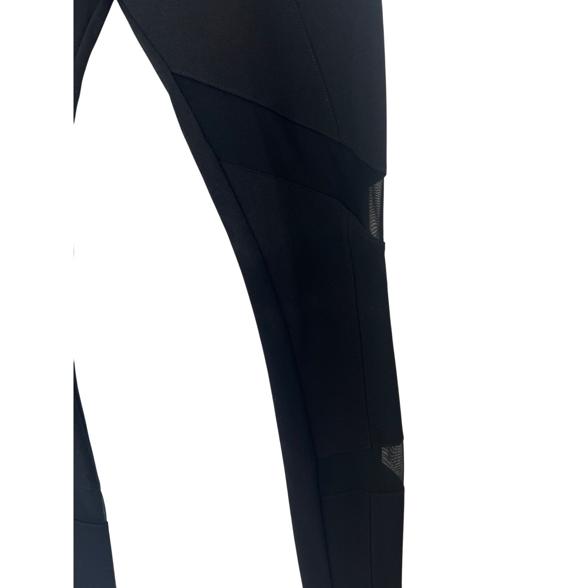 Amanda Uprichard Amanda Uprichard Black Leggings With Mesh Accents Stretch Wa Size 27" / US 4 / IT 40 - 3 Thumbnail