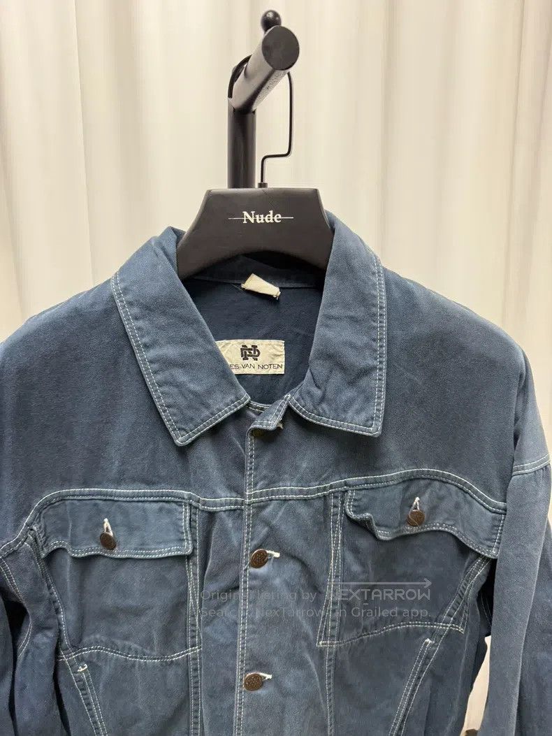 Dries Van Noten DRIES VAN NOTEN Loose canvas jacket with topstitching Size US M / EU 48-50 / 2 - 4 Thumbnail
