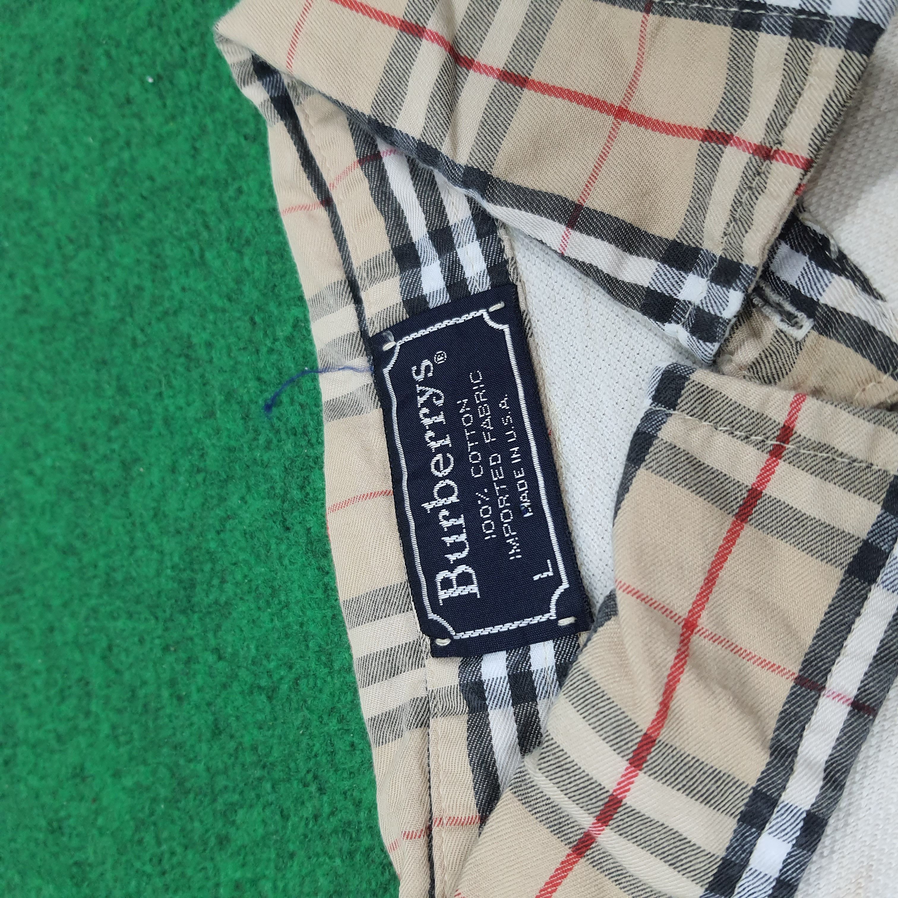 Burberry × Vintage Vintage Burberry Nova Check Designer Polo Shirt C219N74 Size US L / EU 52-54 / 3 - 4 Thumbnail