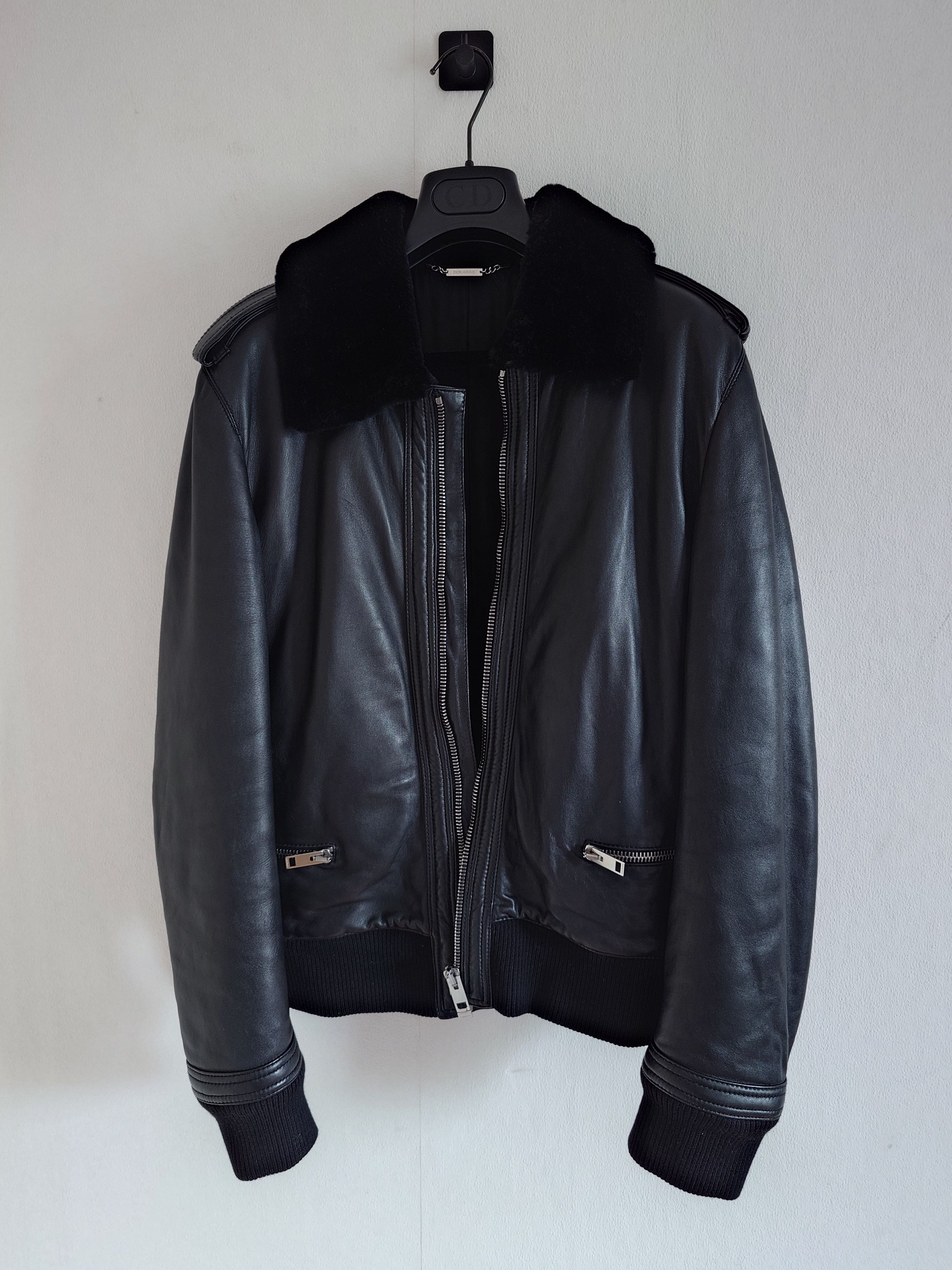 Dior Dior Homme AW05 Runway T Pocket Leather Jacket | Grailed