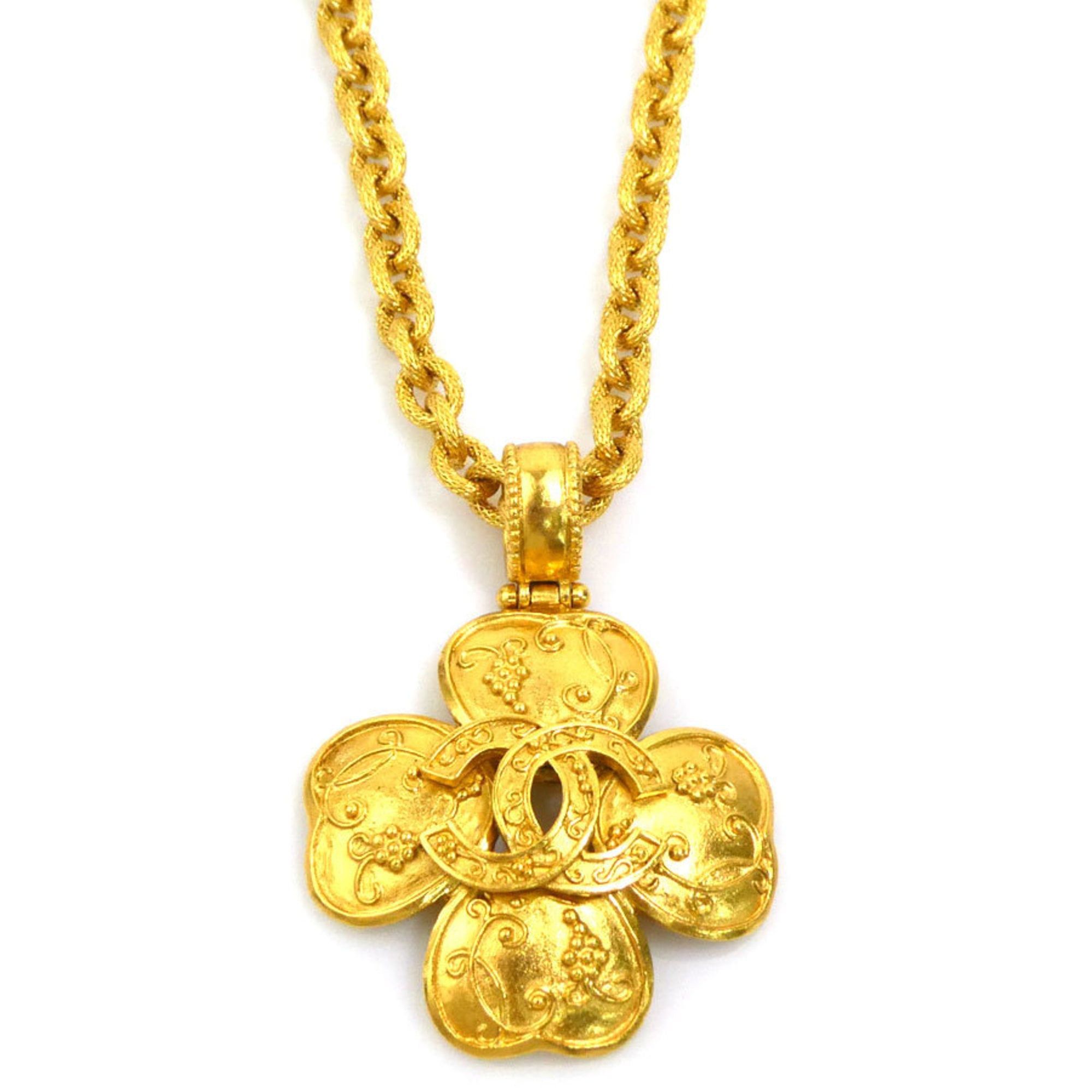 Chanel CHANEL Coco Mark Metal Gold Necklace for Women e61372j Size ONE SIZE - 1 Thumbnail