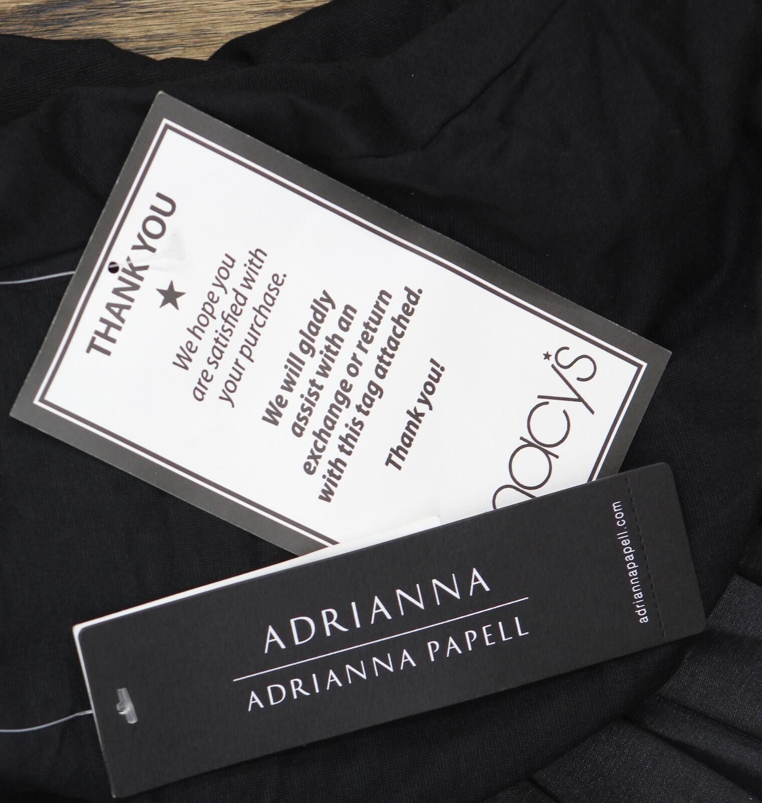 Other Nwt Adrianna Papell Ponte Drop Waist Flounce Dress Black 10 Size L / US 10 / IT 46 - 3 Thumbnail