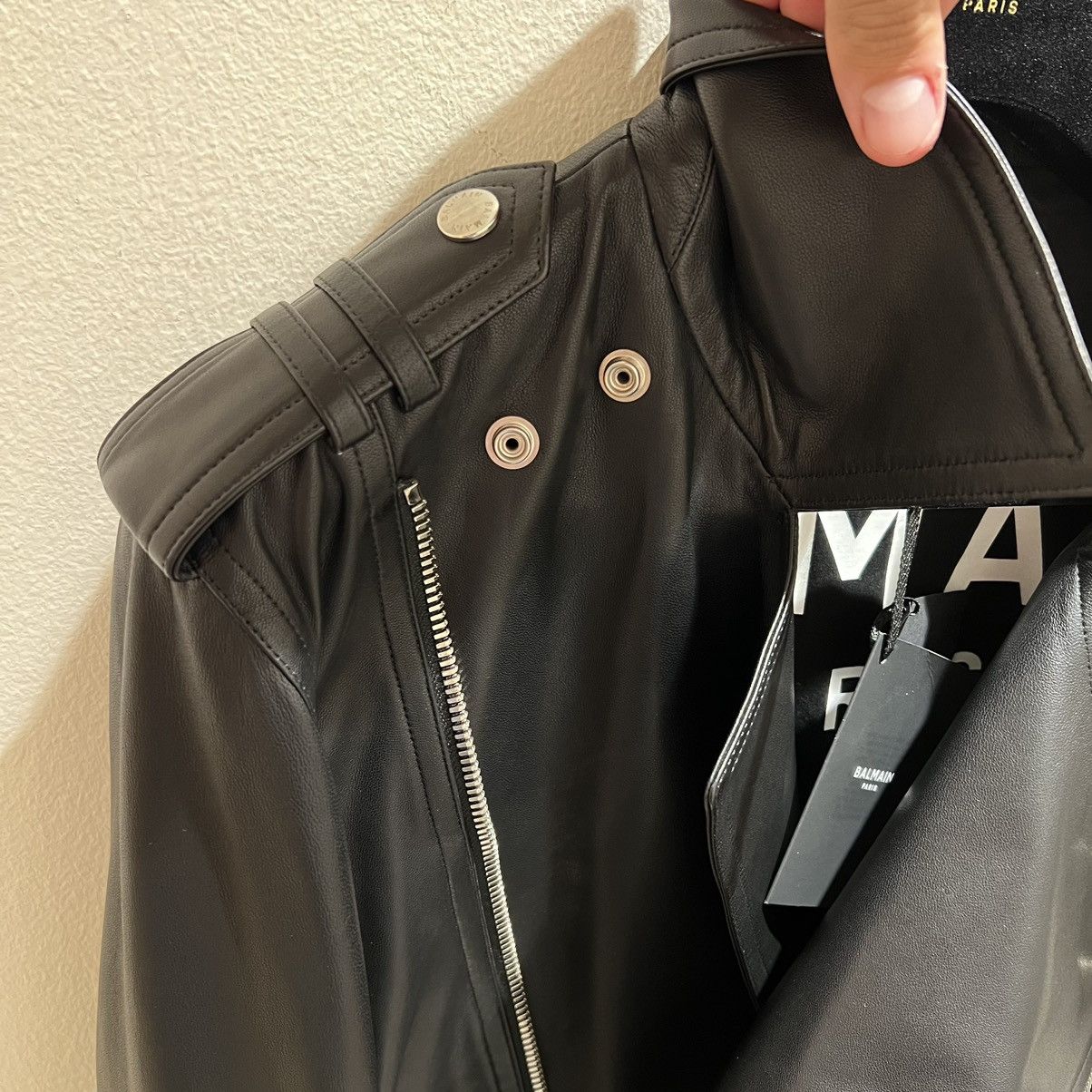 Balmain Balmain Leather Jacket in Medium Size US M / EU 48-50 / 2 - 3 Thumbnail