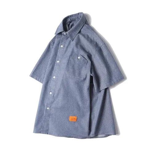 Japanese Brand Casual Stripe WorkShirt Size US L / EU 52-54 / 3 - 4 Thumbnail