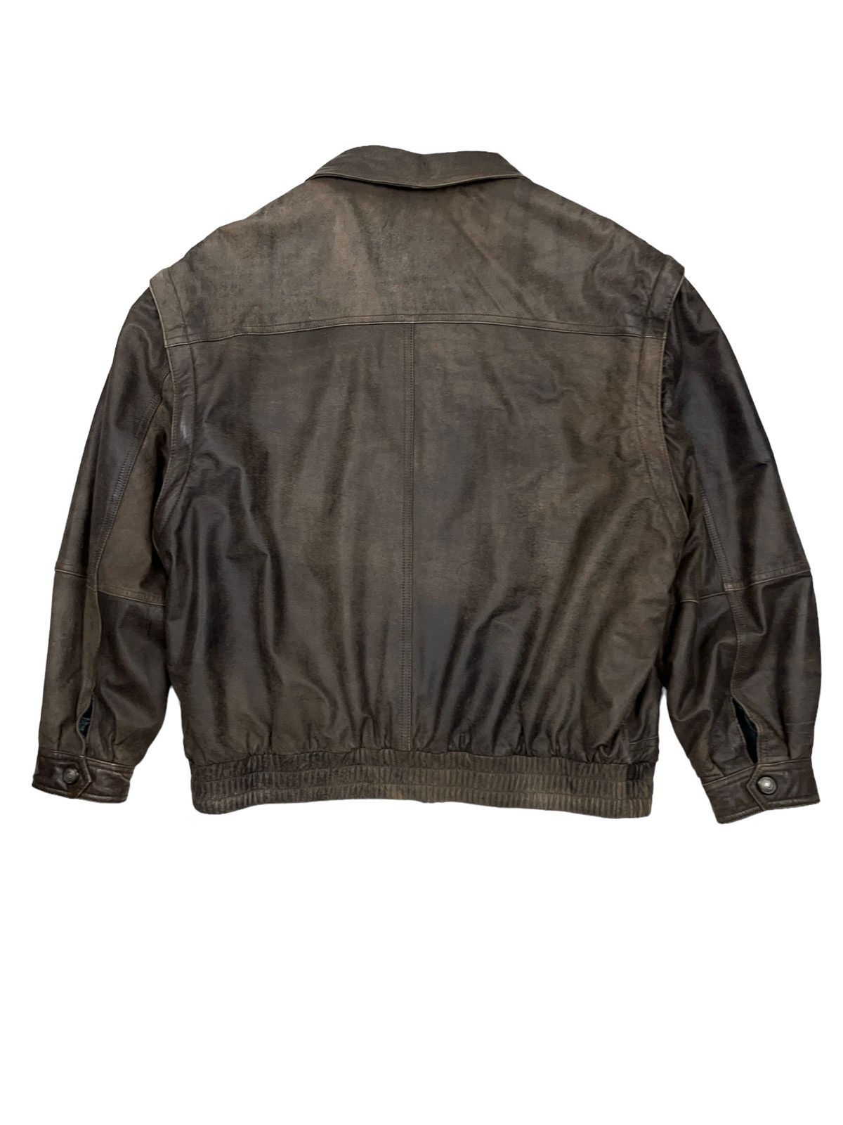 Other Archival Brown Leather Jacket Transformer Avant Garde Size US XL / EU 56 / 4 - 4 Thumbnail