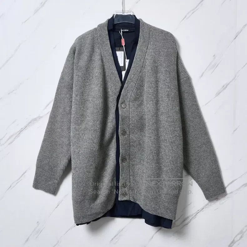 Raf Simons Raf Simons Unisex fake two-piece wool cardigan Size US S / EU 44-46 / 1 - 1 Thumbnail
