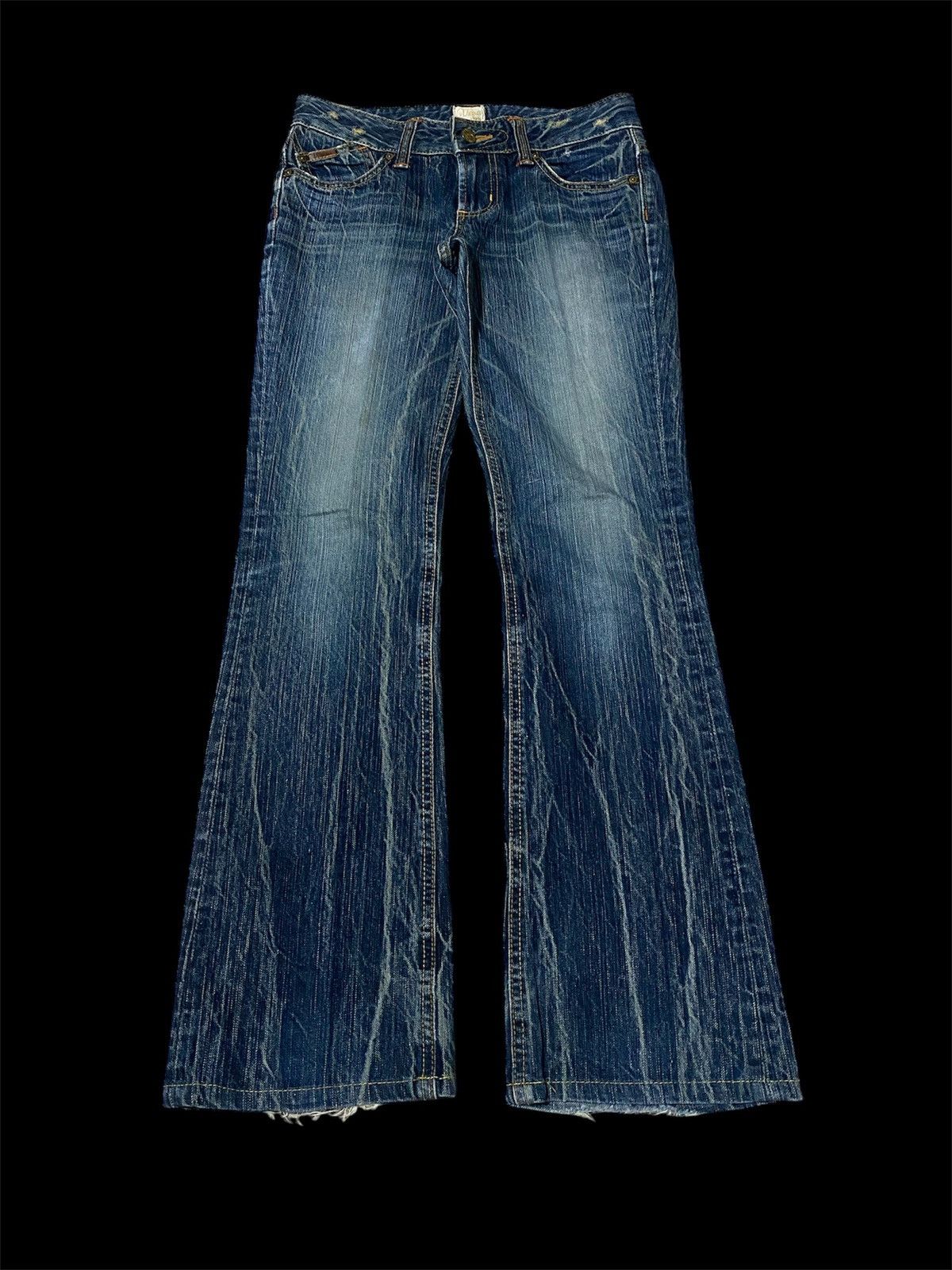 Edwin × Japanese Brand 💥INSANE 90s EDWIN RUSTY MUDWASH💥BOOTCUT RARE Size US 28 / EU 44 - 1 Thumbnail