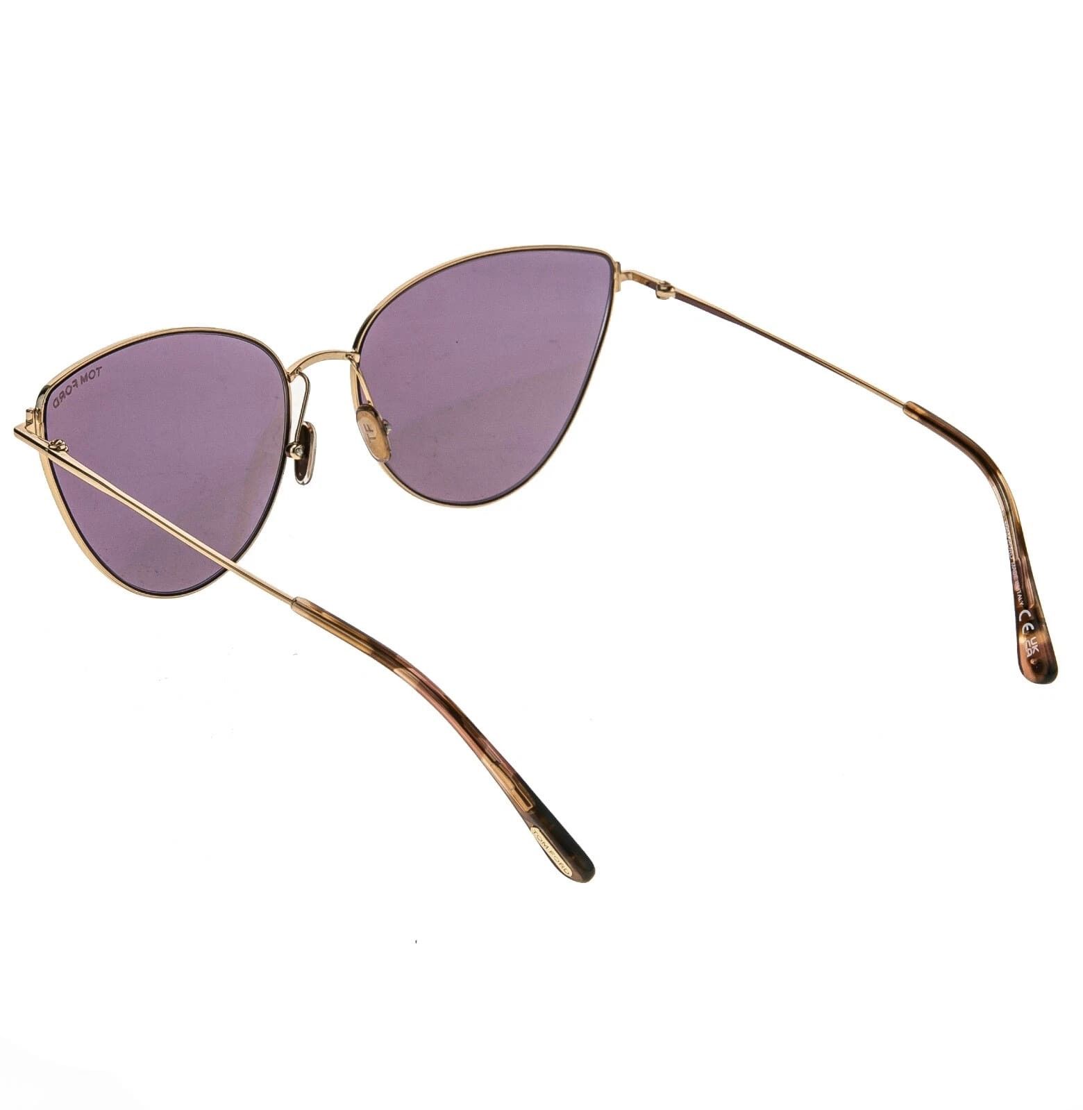TOM FORD ANAIS 02 TF1005 28Z Gold Mirrored Sunglasses 1005