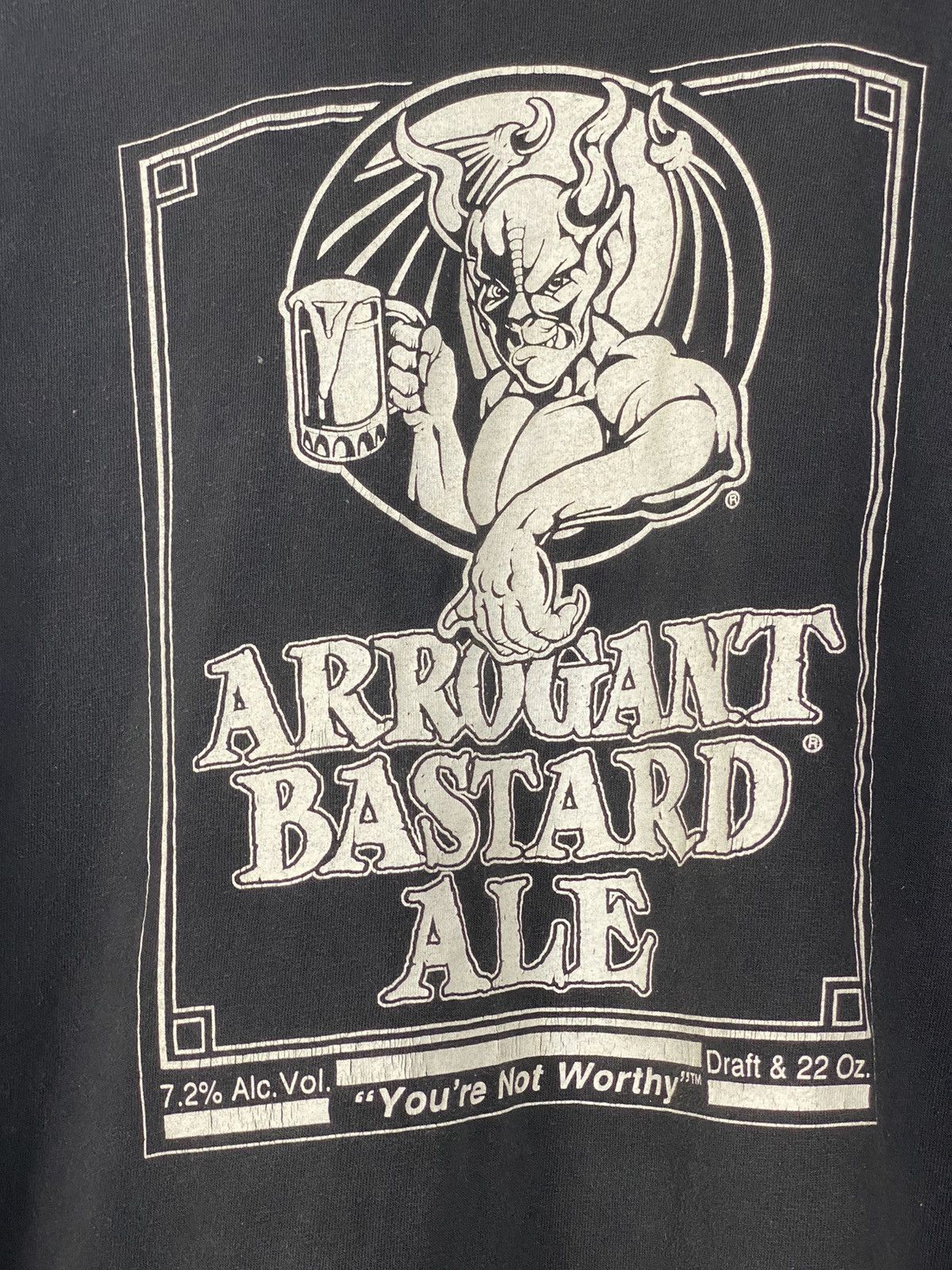 Vintage Vintage Arrogant bastard ale aggressive beer Size US XXL / EU 58 / 5 - 11 Thumbnail