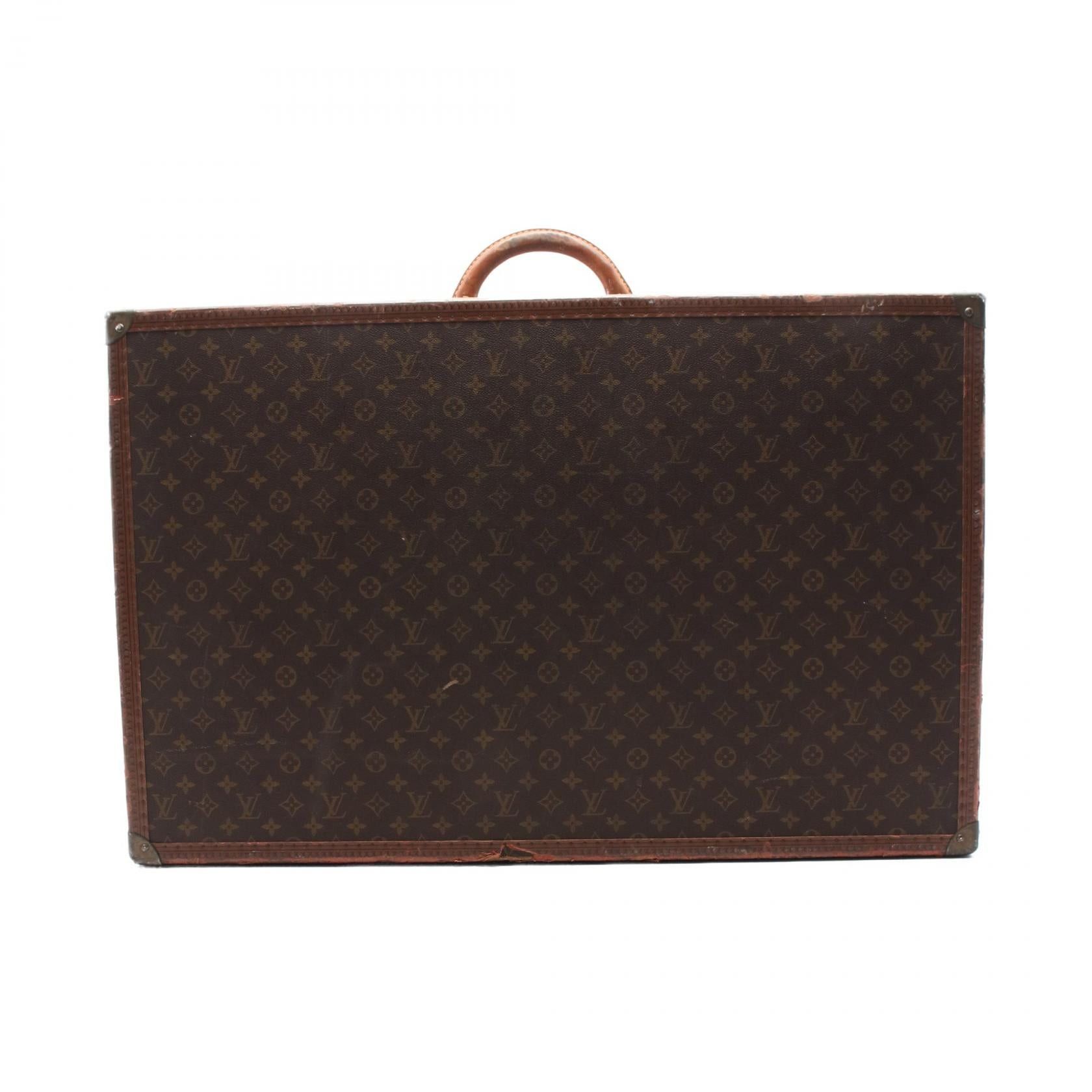 Louis Vuitton Louis Vuitton Alzer 80 Monogram Trunk Case Leather Brown Size ONE SIZE - 1 Thumbnail
