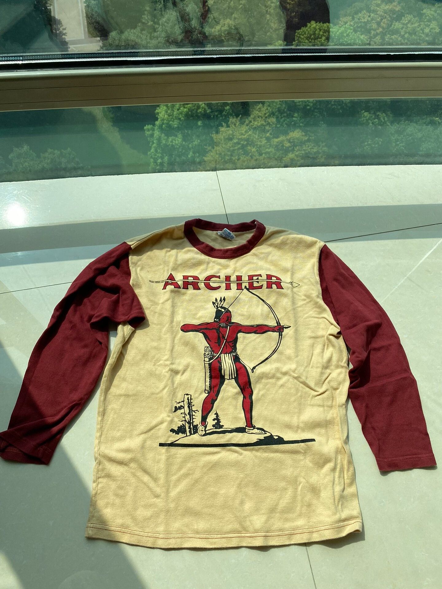 Freewheelers vintage archer graphic long sleeve shirt Size US S / EU 44-46 / 1 - 1 Thumbnail
