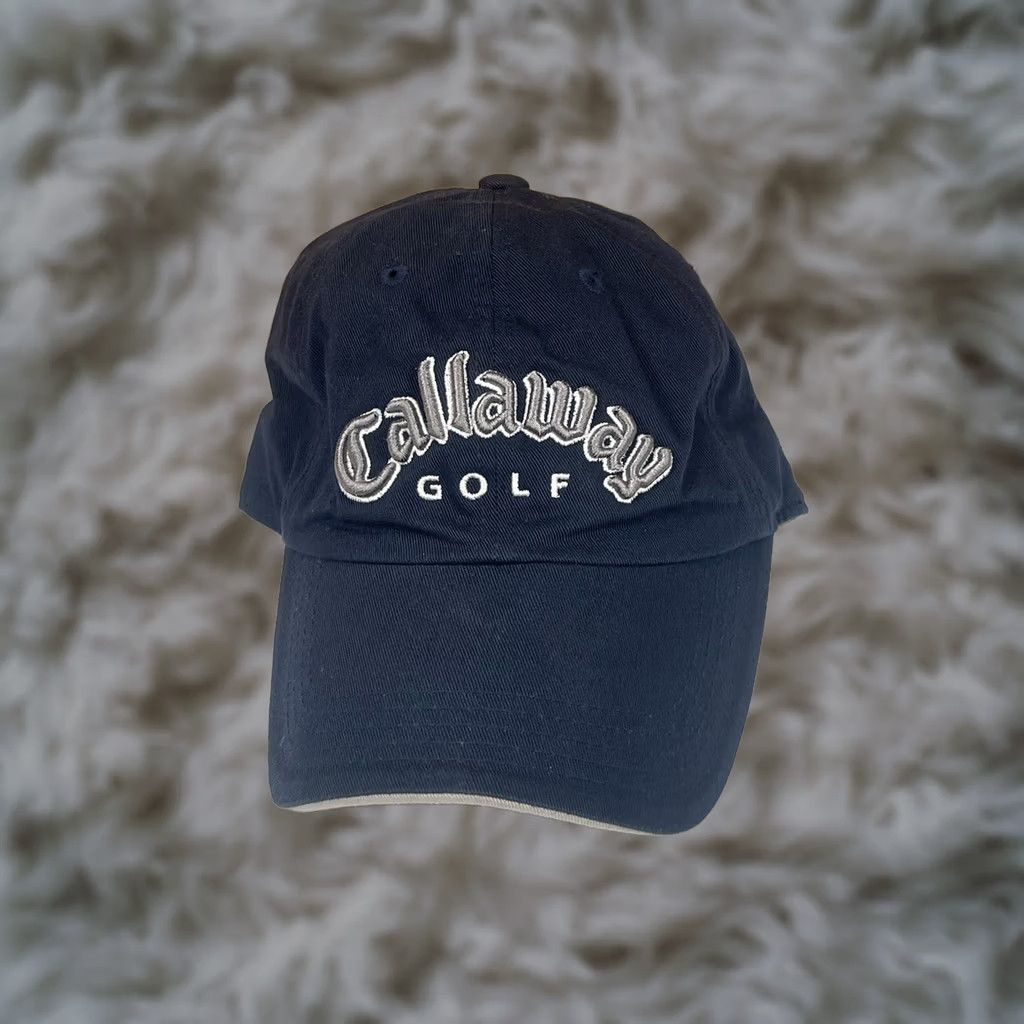 Callaway Callaway Golf Navy Blue Adjustable Strap Back Hat Cap Adult One Size Fit All Size ONE SIZE - 1 Thumbnail