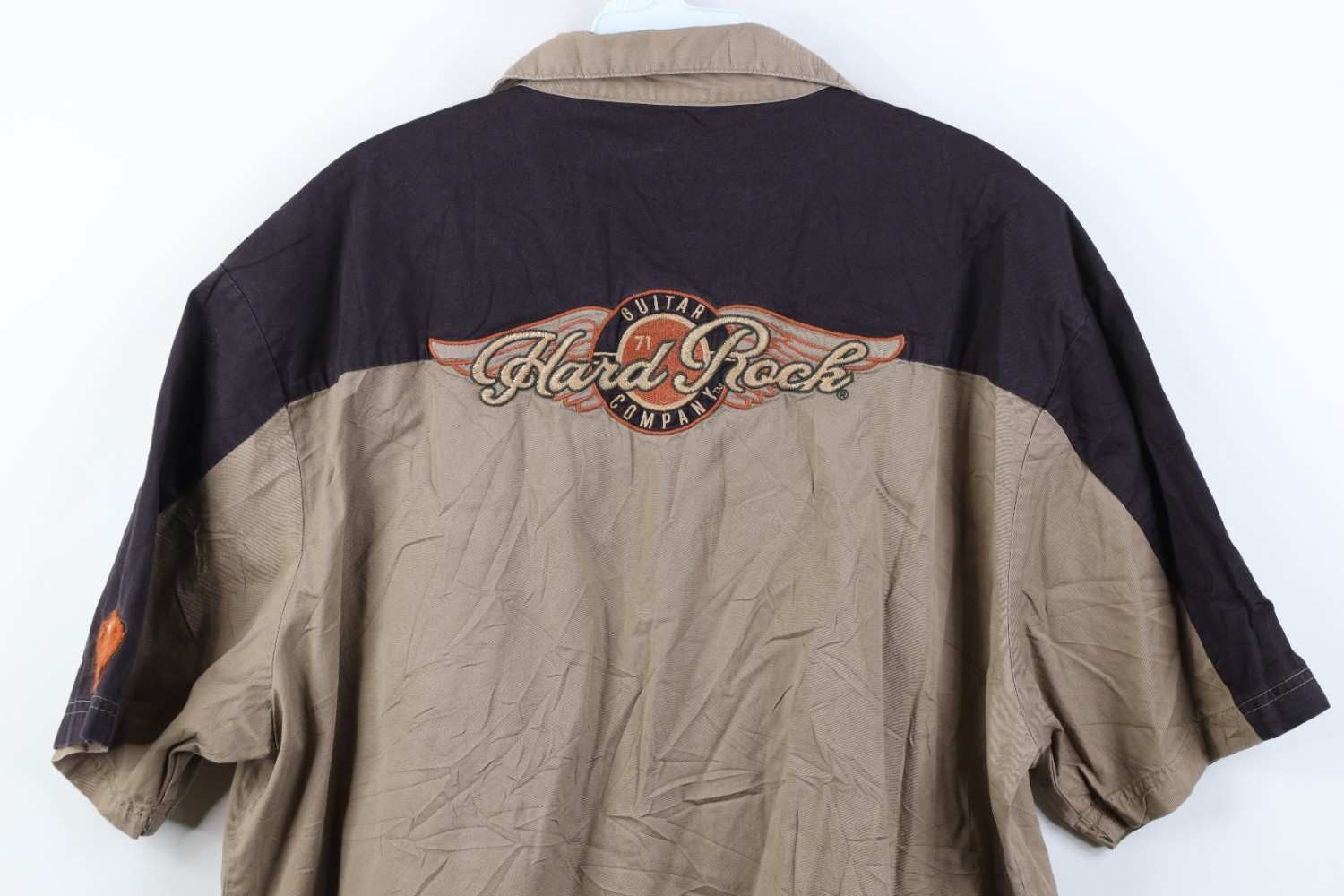 Hard Rock Cafe Vintage Y2K Hard Rock Cafe San Diego Button Shirt Brown Size US XXL / EU 58 / 5 - 14 Thumbnail