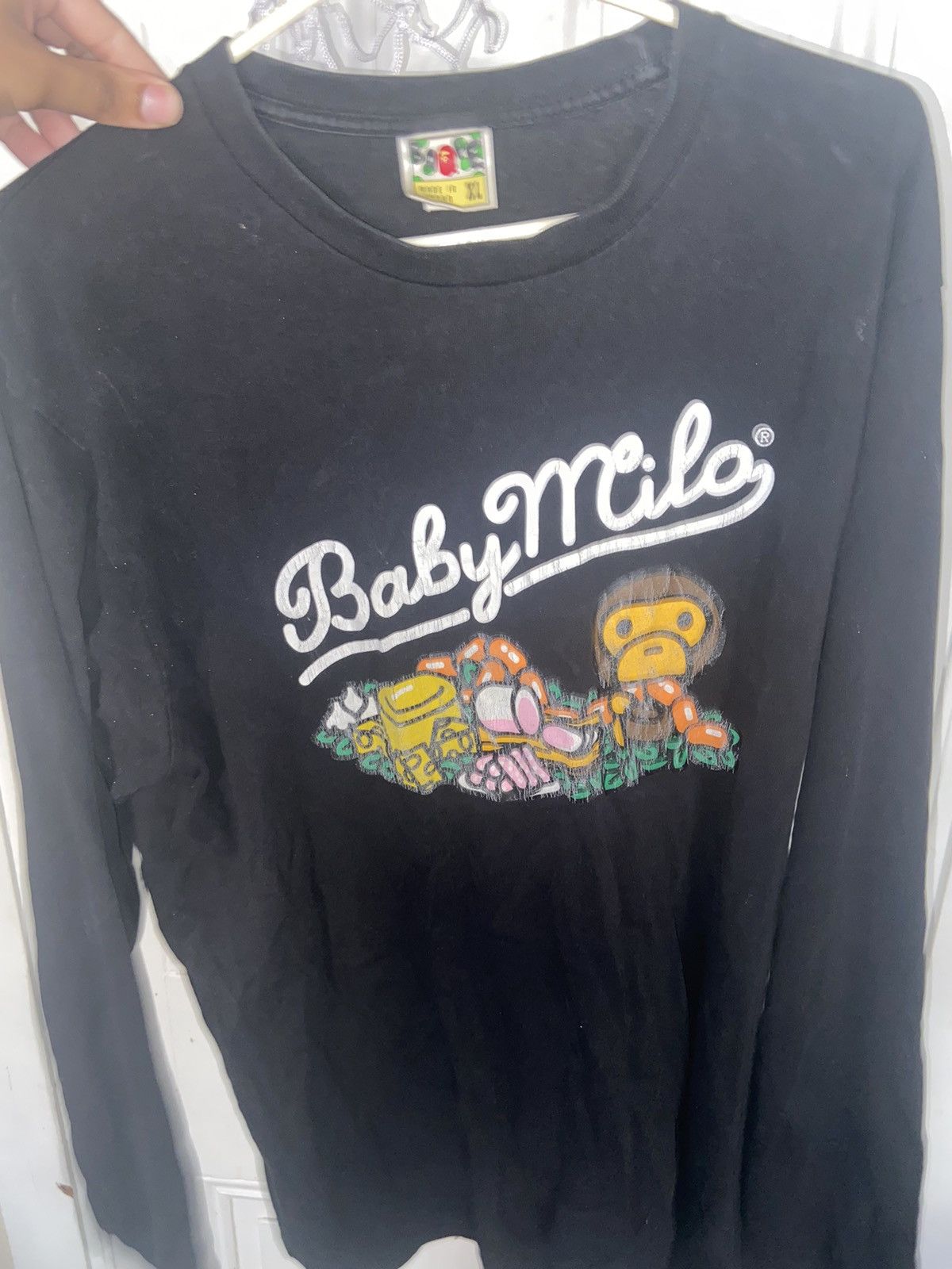 Bape Baby Milo L/S Tee Size US XL / EU 56 / 4 - 1 Thumbnail