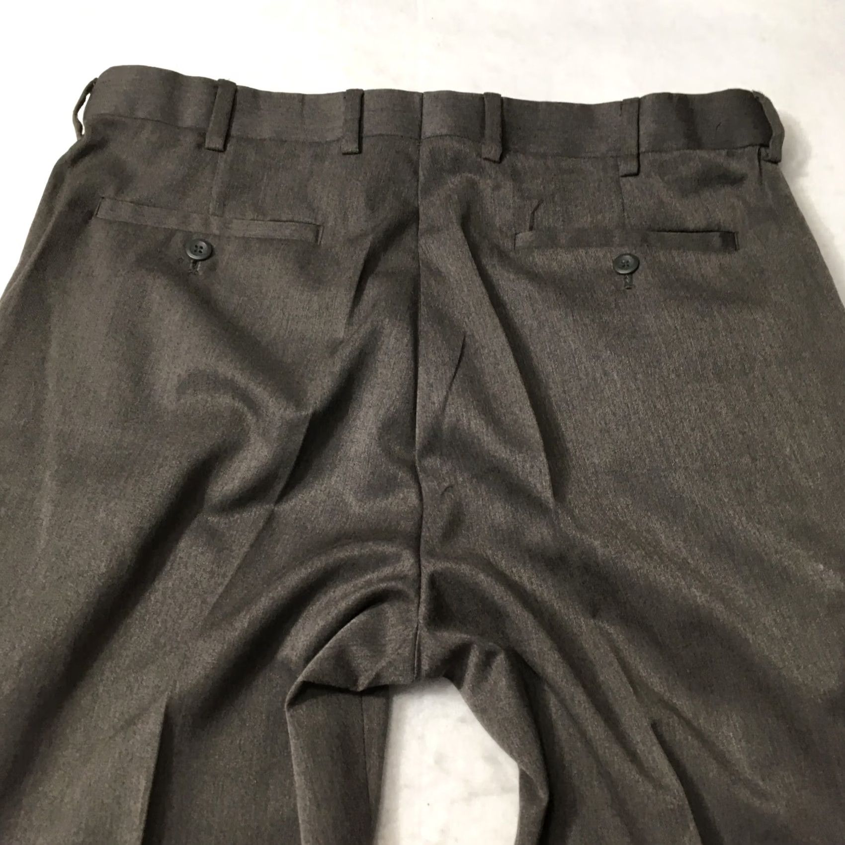 Vintage Louis Raphael Mens Pants 34 X 30 Gray Comfort Wedding Dress Slacks Size US 34 / EU 50 - 2 Thumbnail