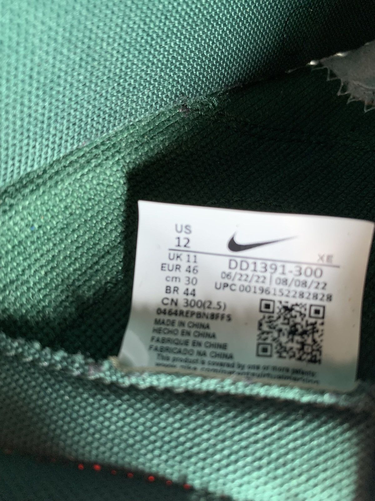Nike Nike “Miami Hurricanes” Dunks Size US 12 / EU 45 - 6 Thumbnail