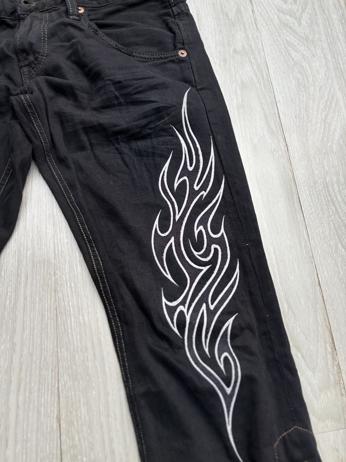 Japanese Brand Edwin lace up flare jeans Size US 30 / EU 46 - 2 Thumbnail